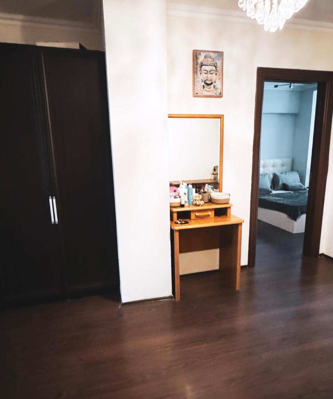 Cozy apartment flame towers view