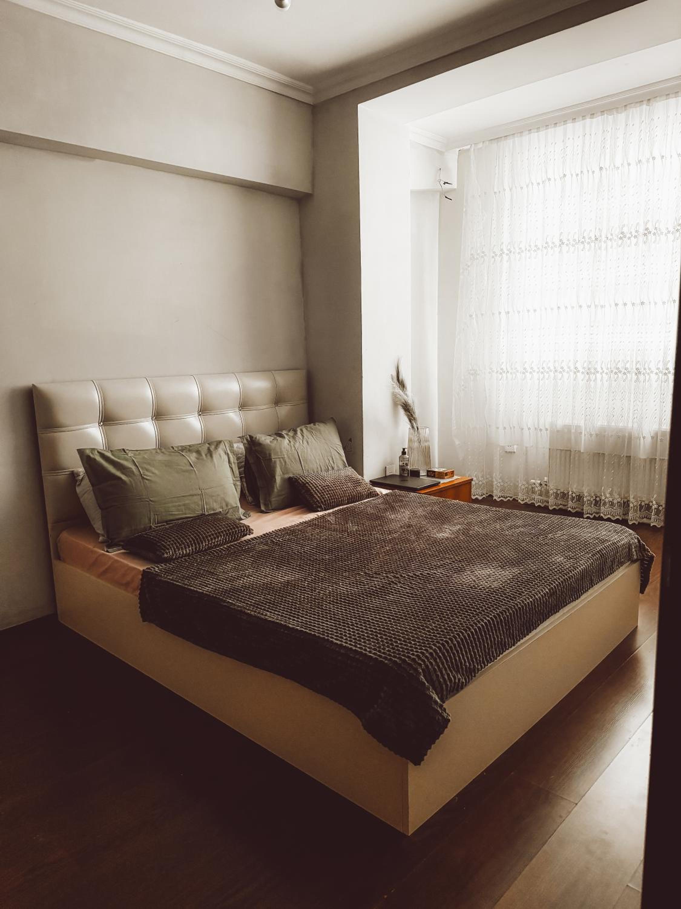 Cozy apartment flame towers view