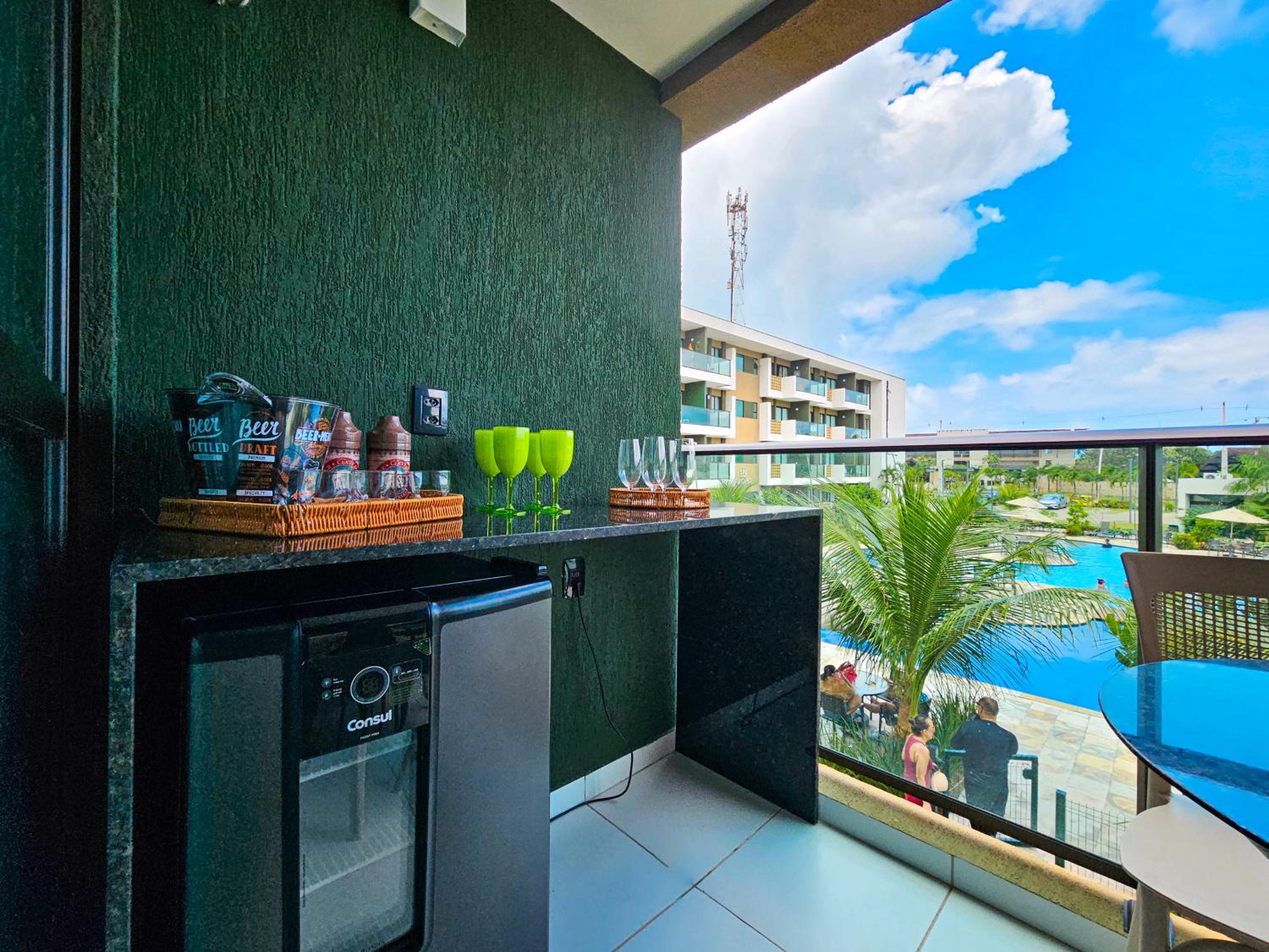Mana Beach Top - Vista Piscina, 2Qts, Poucos Metros da Praia-Muro Alto