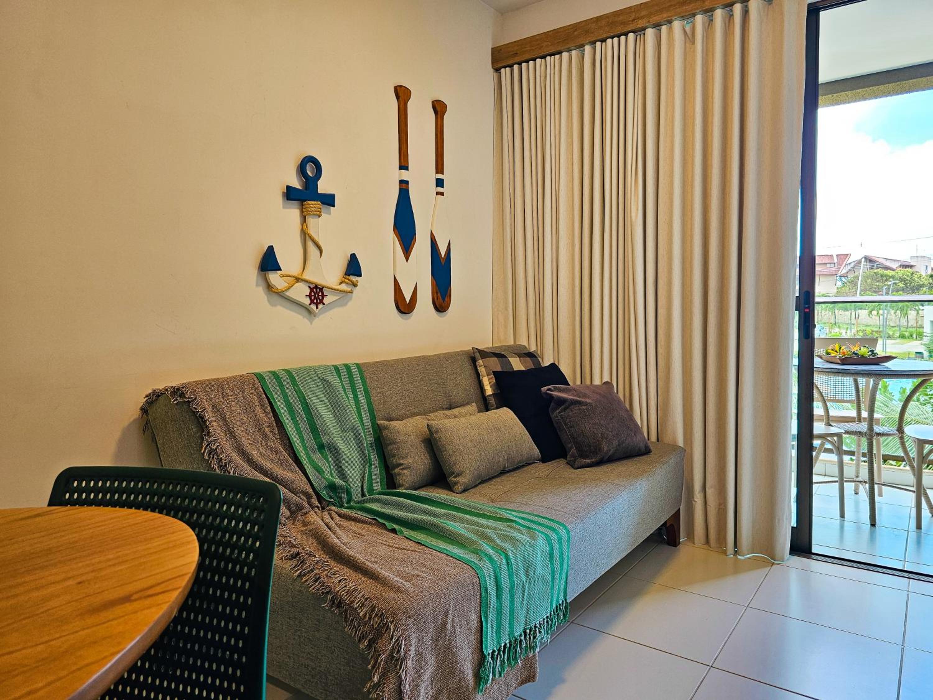 Mana Beach Top - Vista Piscina, 2Qts, Poucos Metros da Praia-Muro Alto