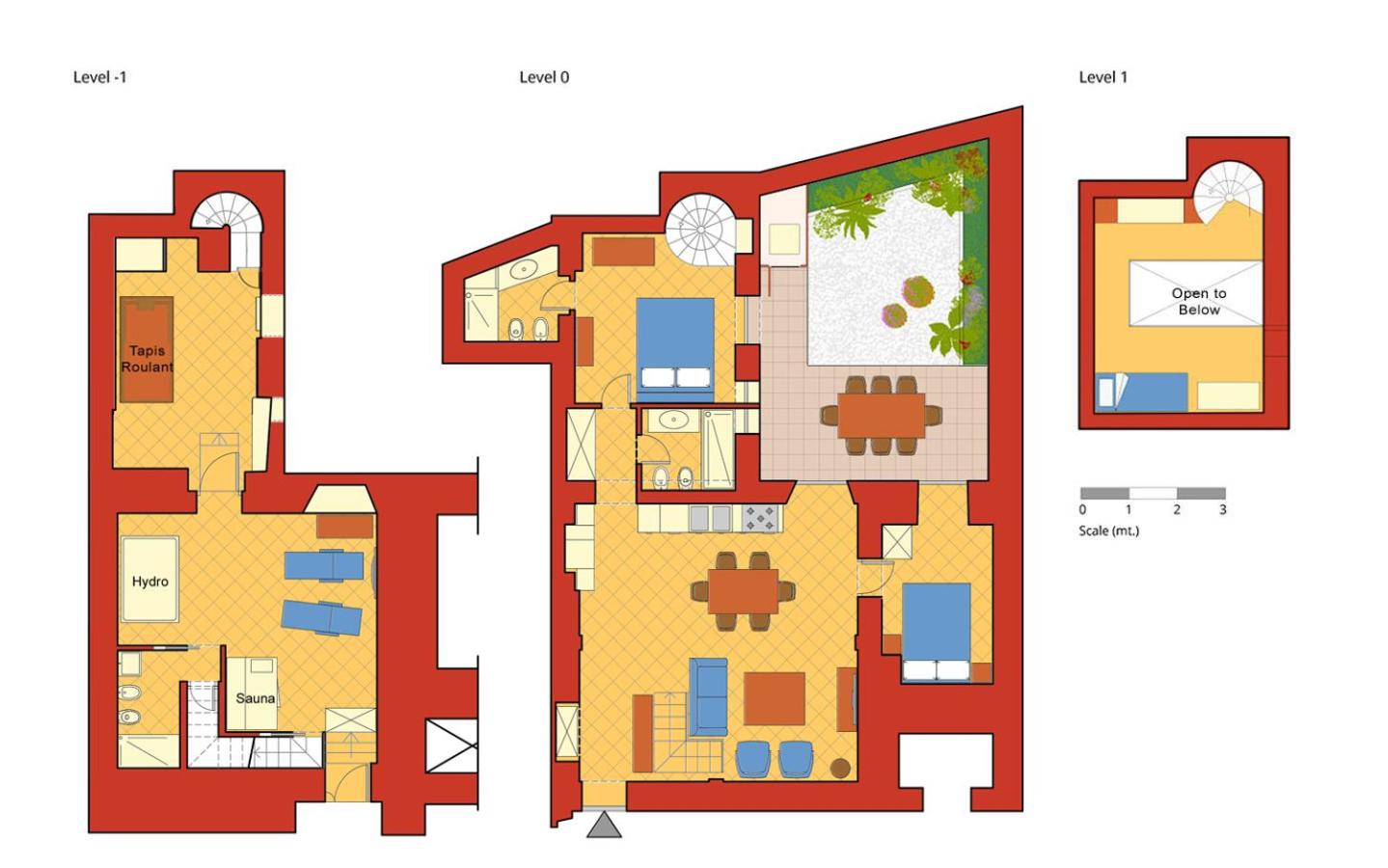 ROMAC Coronari with gym, sauna and garden