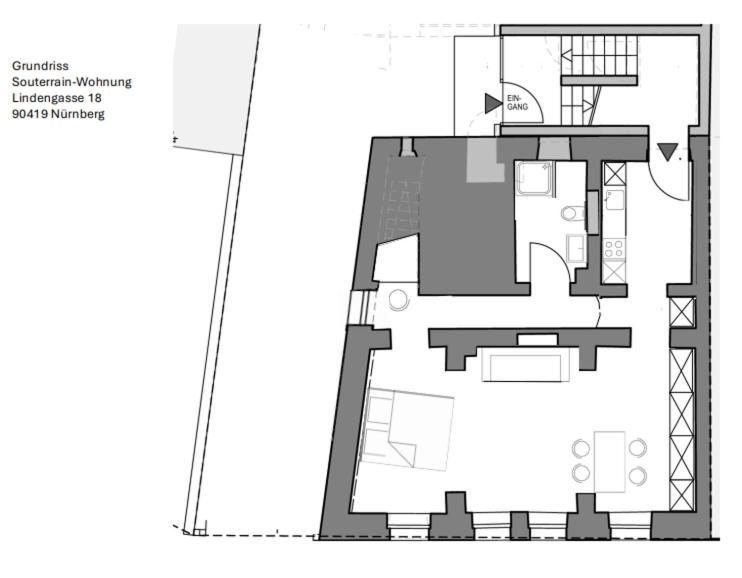 Cosy Castle Appartment Nürnberg - Charmanter Souterrain Altbau