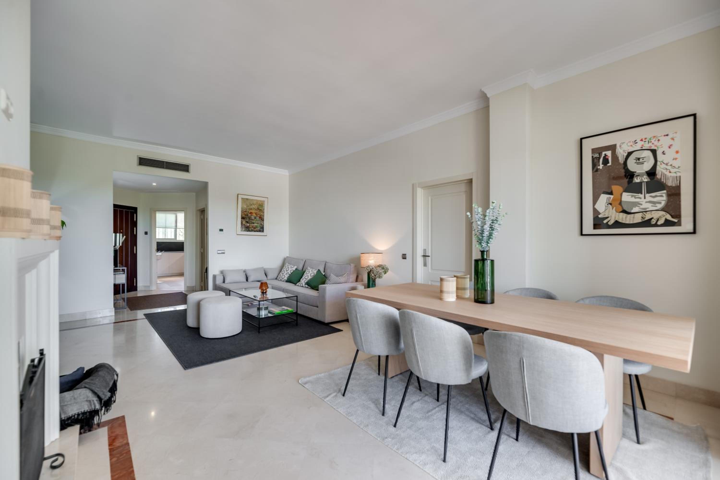 Superb double apartment with terrace pool and garage