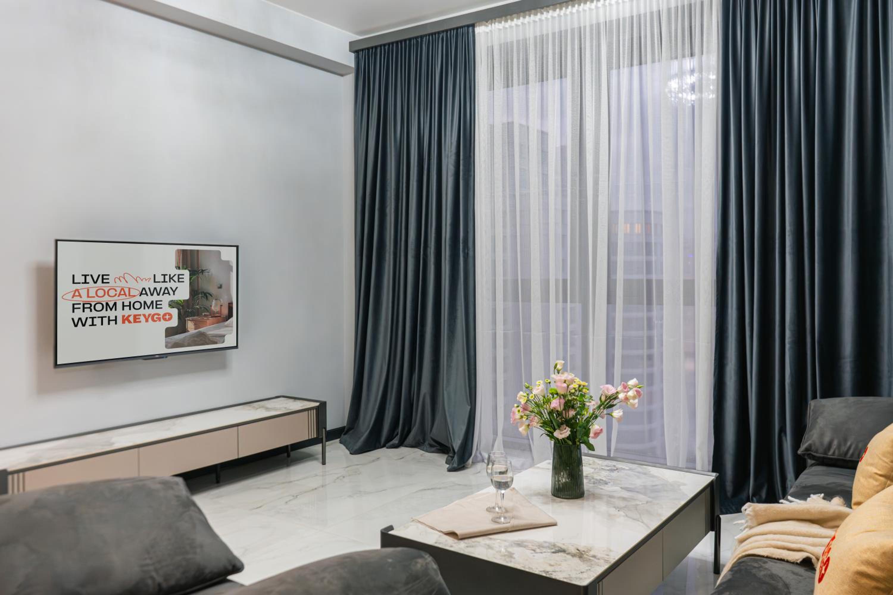 Modern 1BR Apt New Building SelfCheckin by Keygo 0100