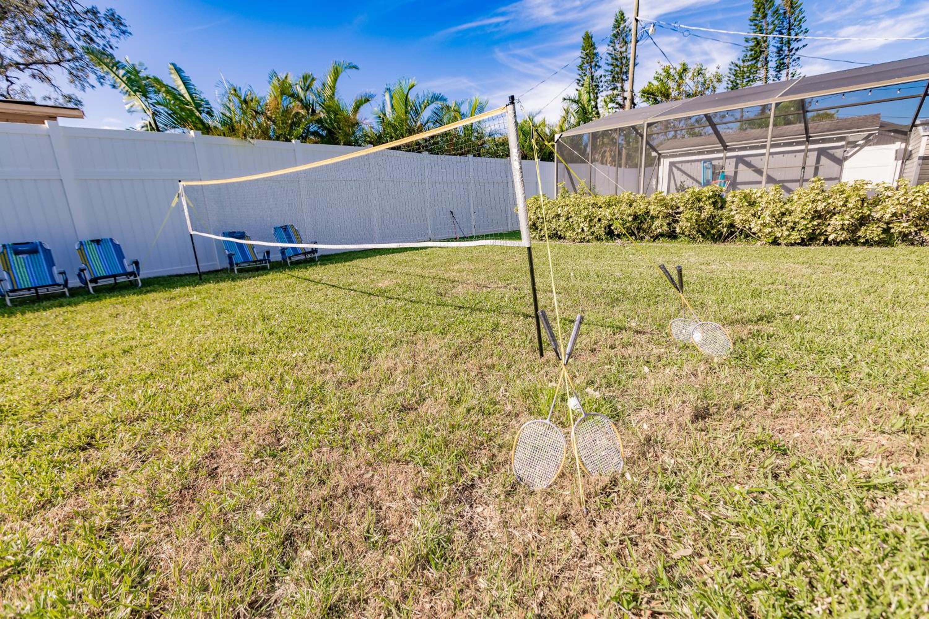 Grinning Gecko 4Bdr3Bath NEW Pool House, Heated Salt Pool, Indoor-Outdoor Kitchen and Fireplaces, Putting Green, Bocce Court-Within 6 miles of AMI