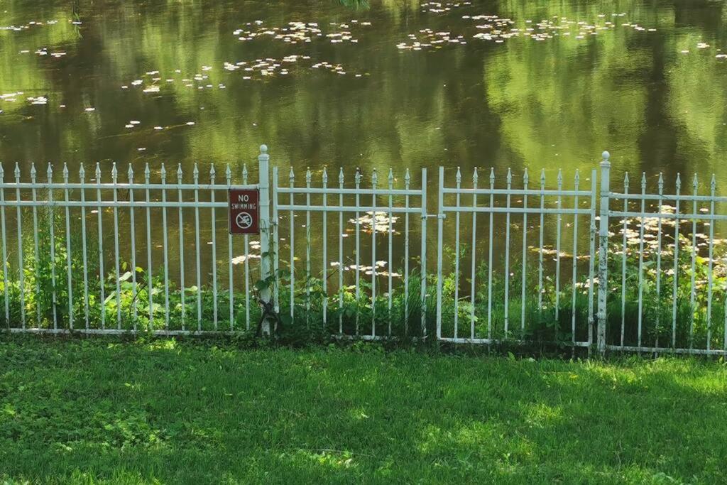 Waterfront heated pool seasonal Acre yard BBQ