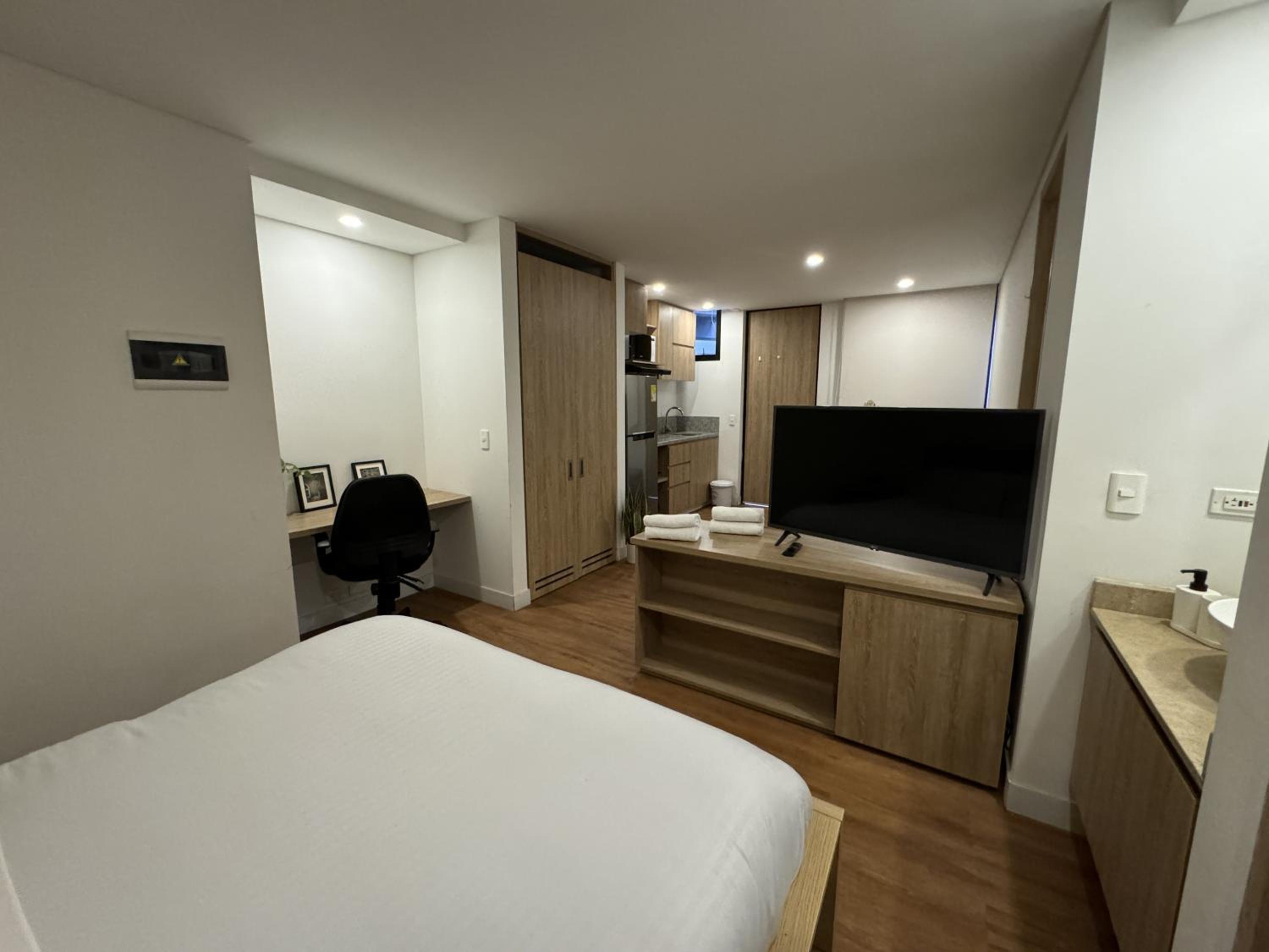 Moderno apartaestudio en La Candelaria, cerca de museos y universidades !!!