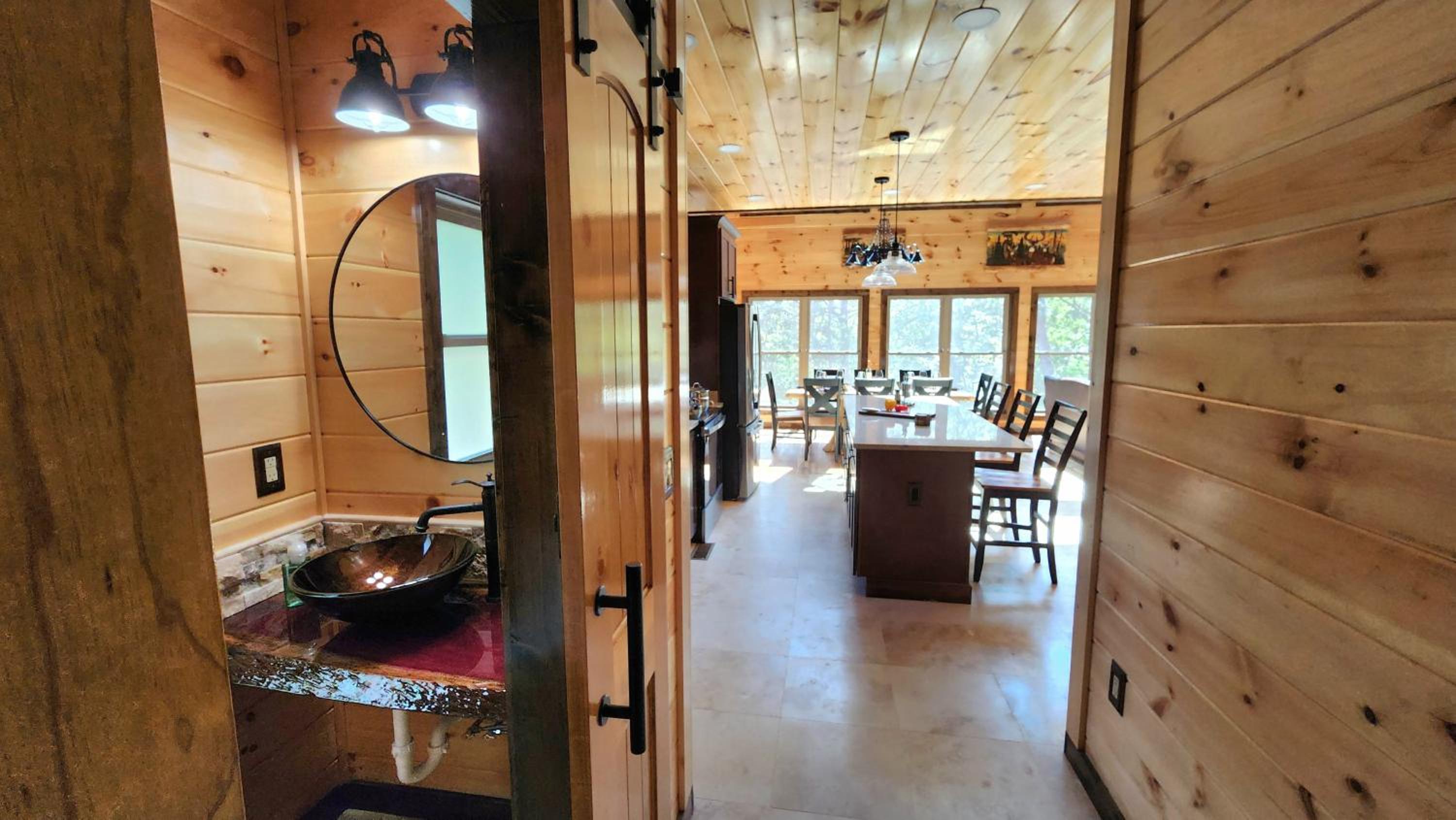 Luxe Cabin with Game Room, Hot Tub & Firepit view 3