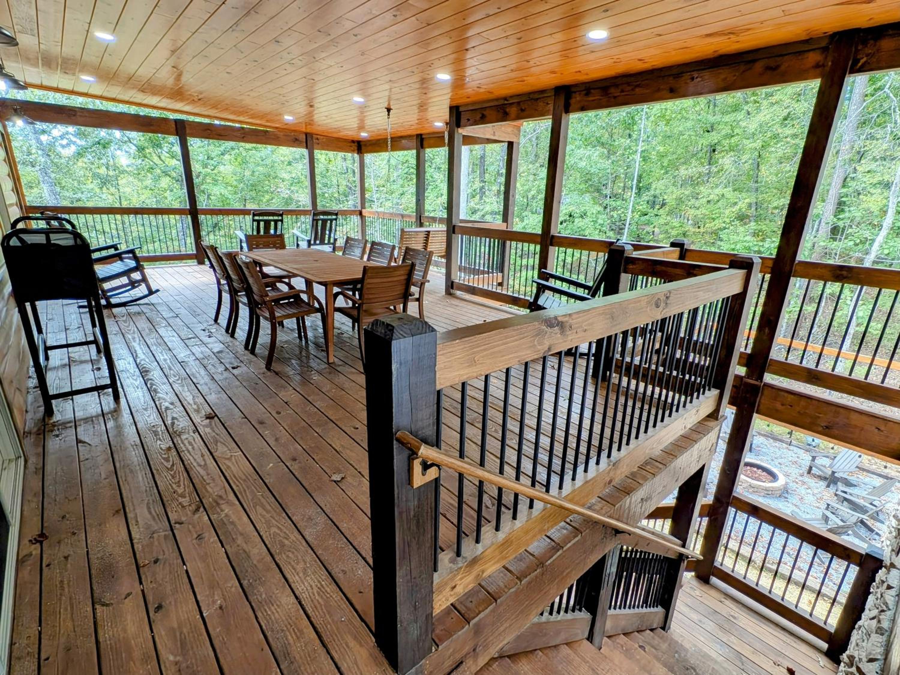 Luxe Cabin with Game Room, Hot Tub & Firepit view 4