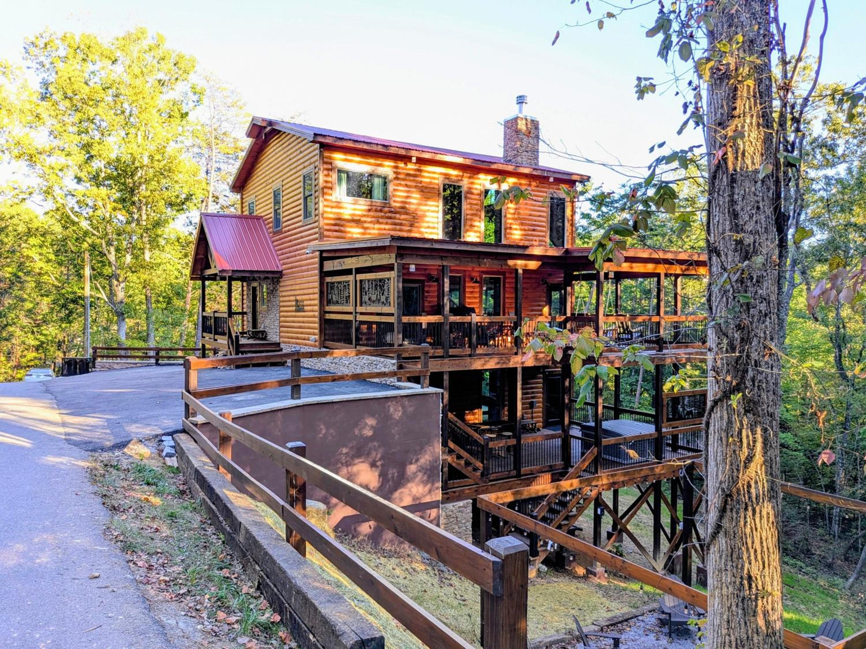 Luxe Cabin with Game Room, Hot Tub & Firepit view 2