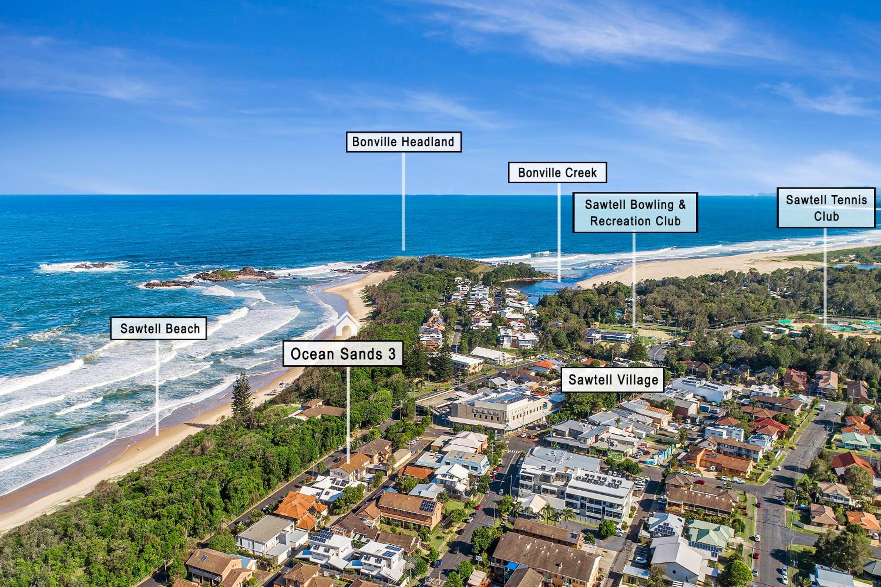 Sawtell Beach Ocean Sands 3 - Opposite Main Beach and short stroll to Coffee Shops and Restaurants!