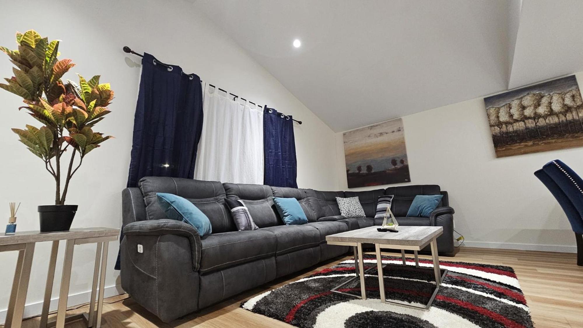 Modern two-bedroom guest suite