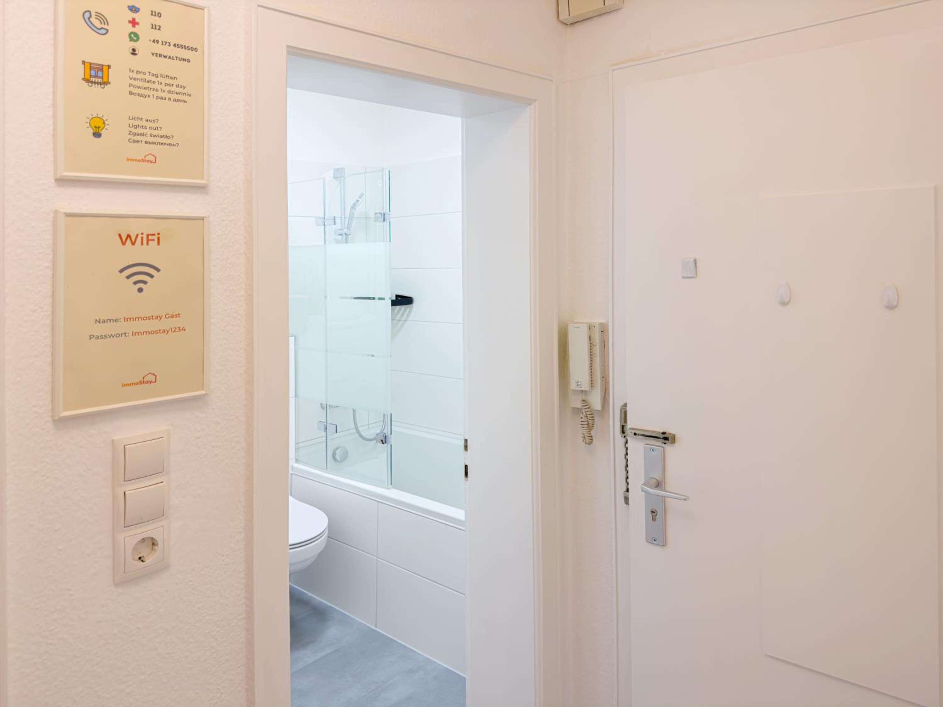 ImmoStay G#3 Zentrales Apartment mit Balkonblick