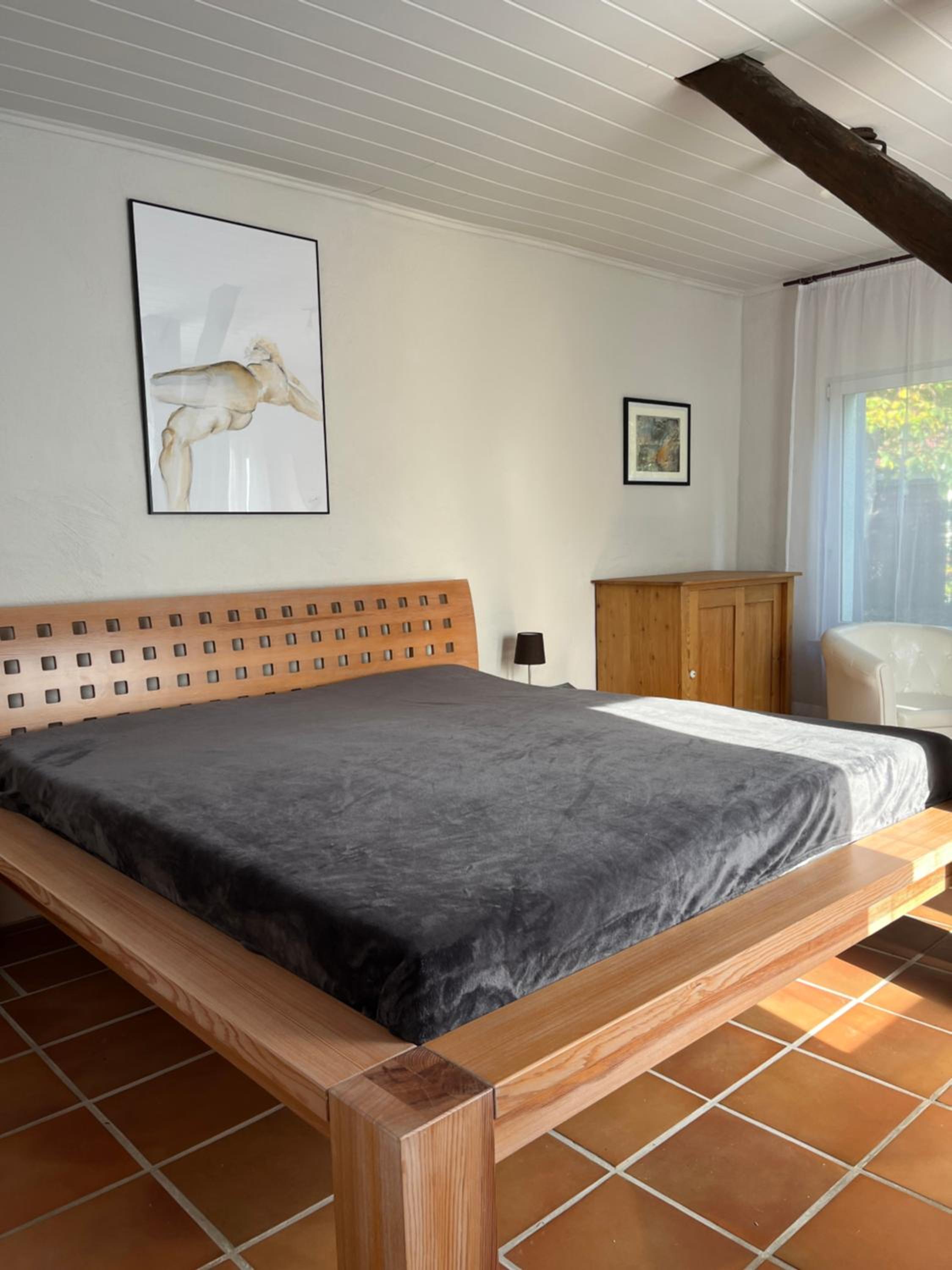 Kunsthaus am Hafen - umzäunter Garten, Sauna im Haus