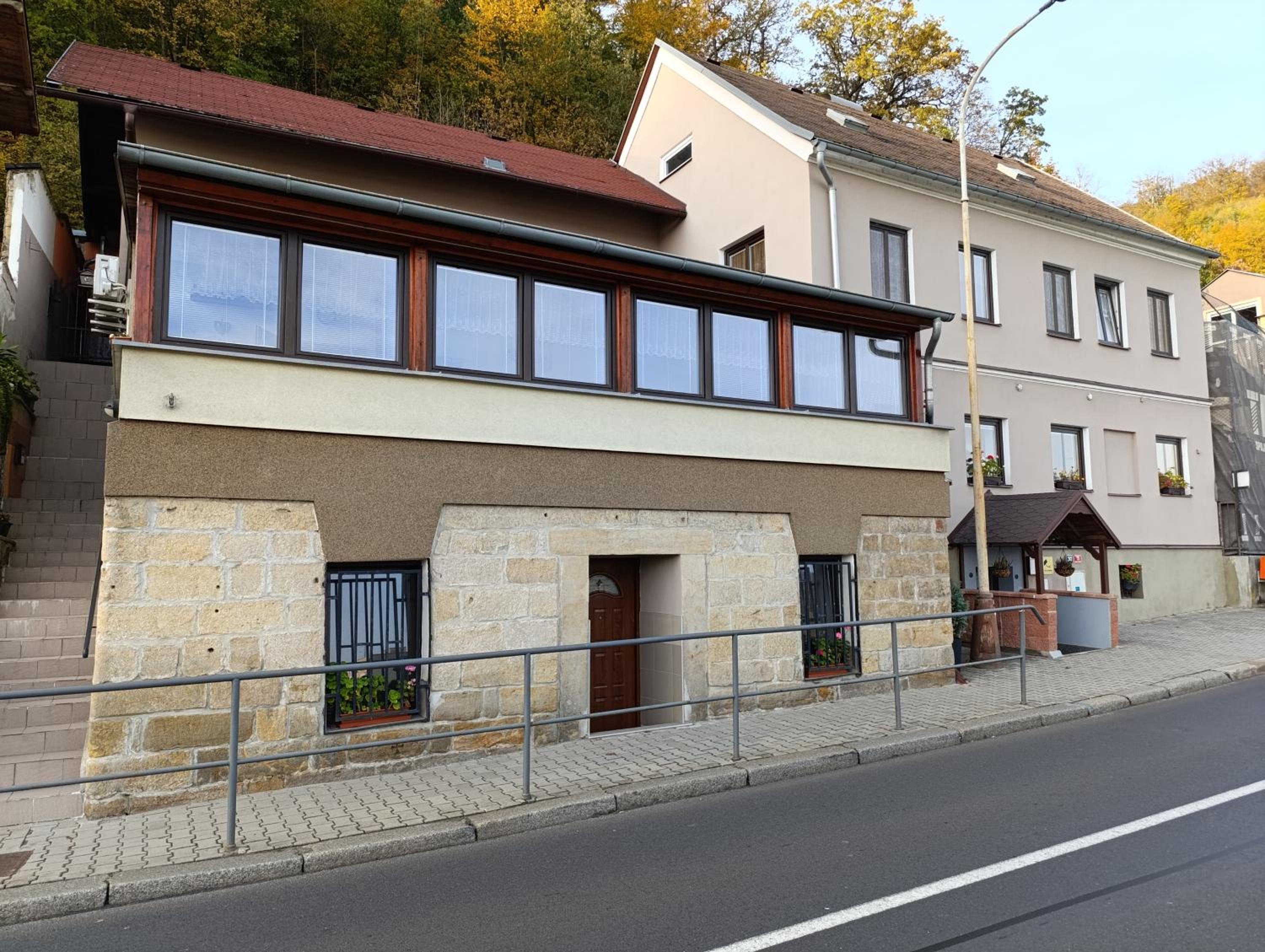 U Bocmana s výhledem na zámek a Labe