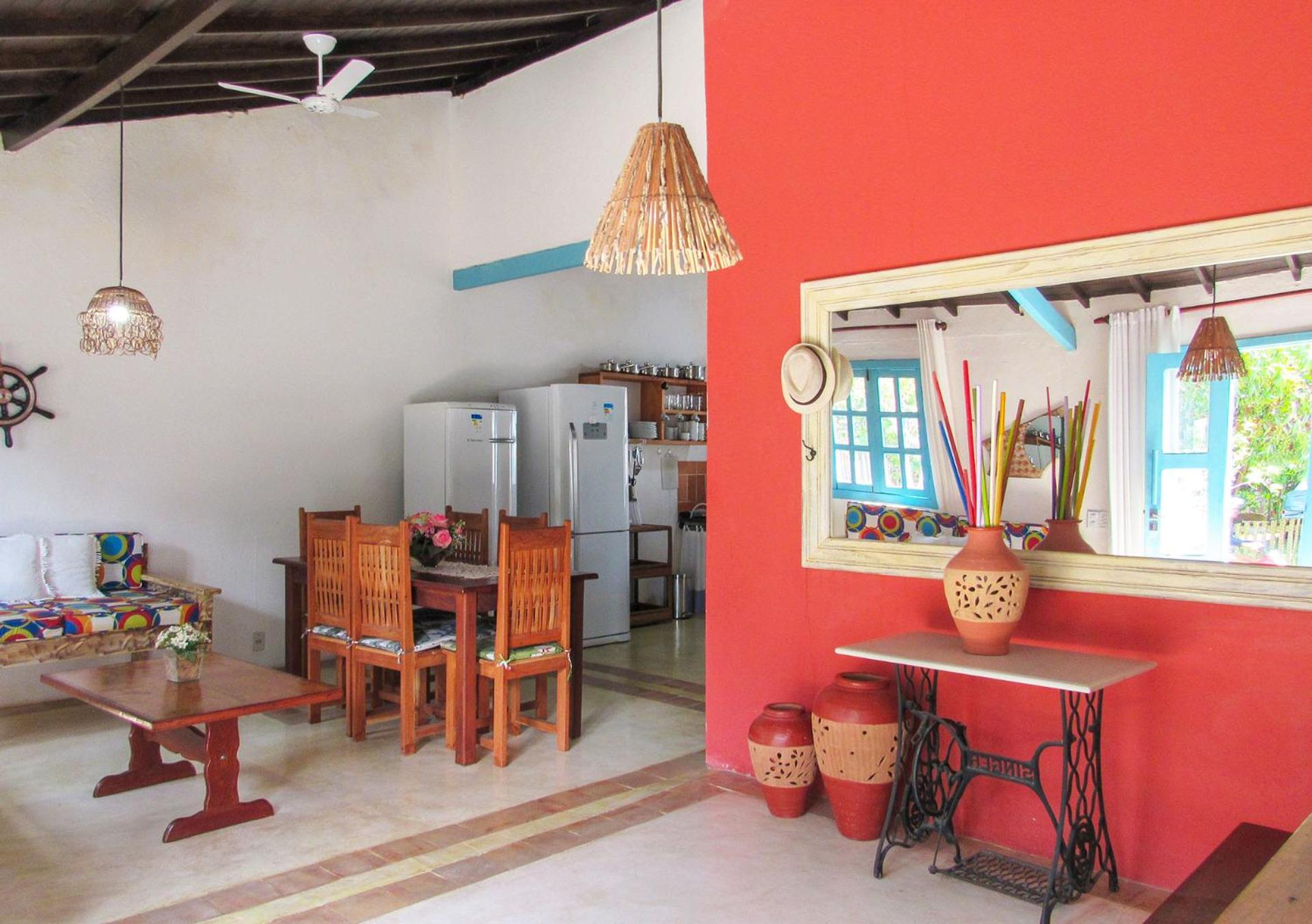Casa com wifi e churrasqueira na Praia do Espelho