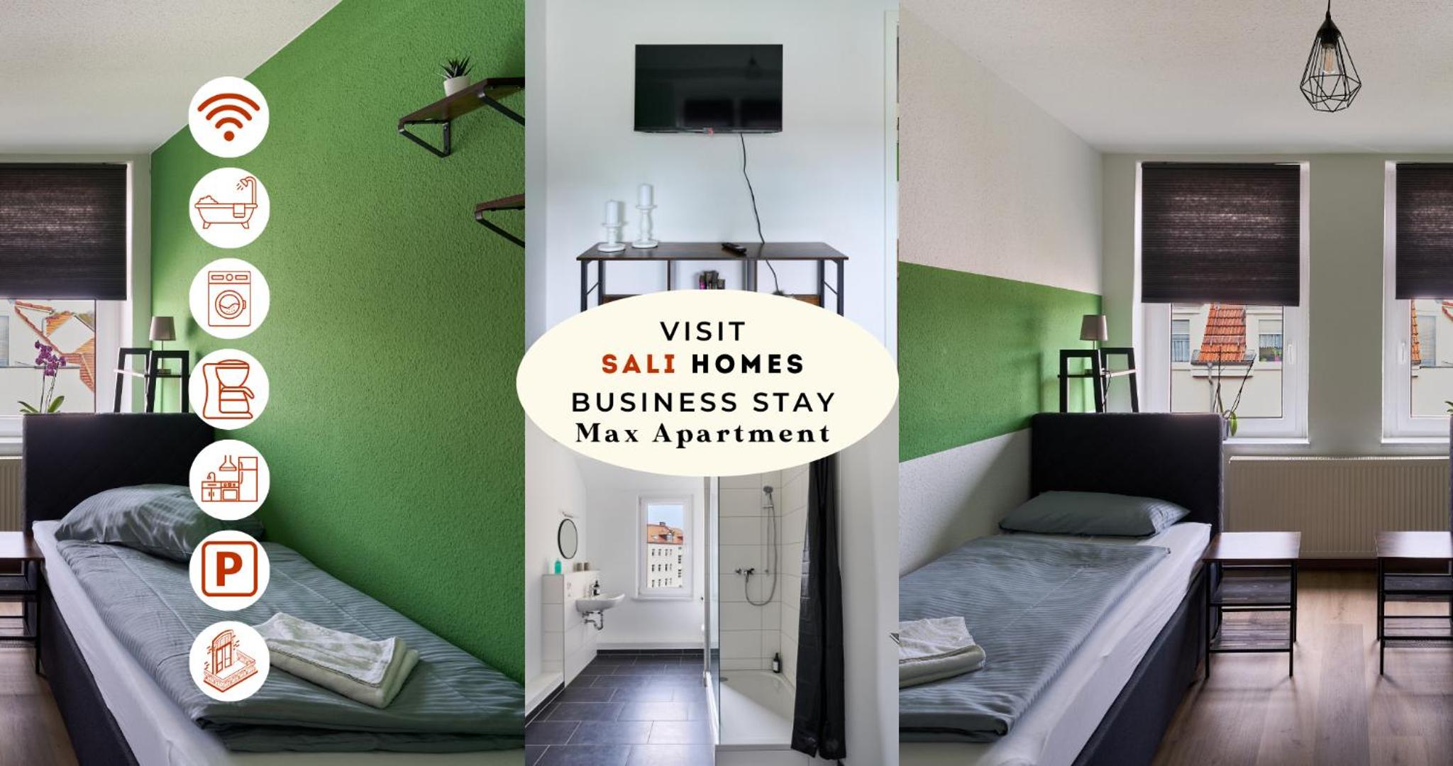 Sali-Homes Boarding Haus Monteur-Wohnungen Balkon Vollküche Autobahnähe