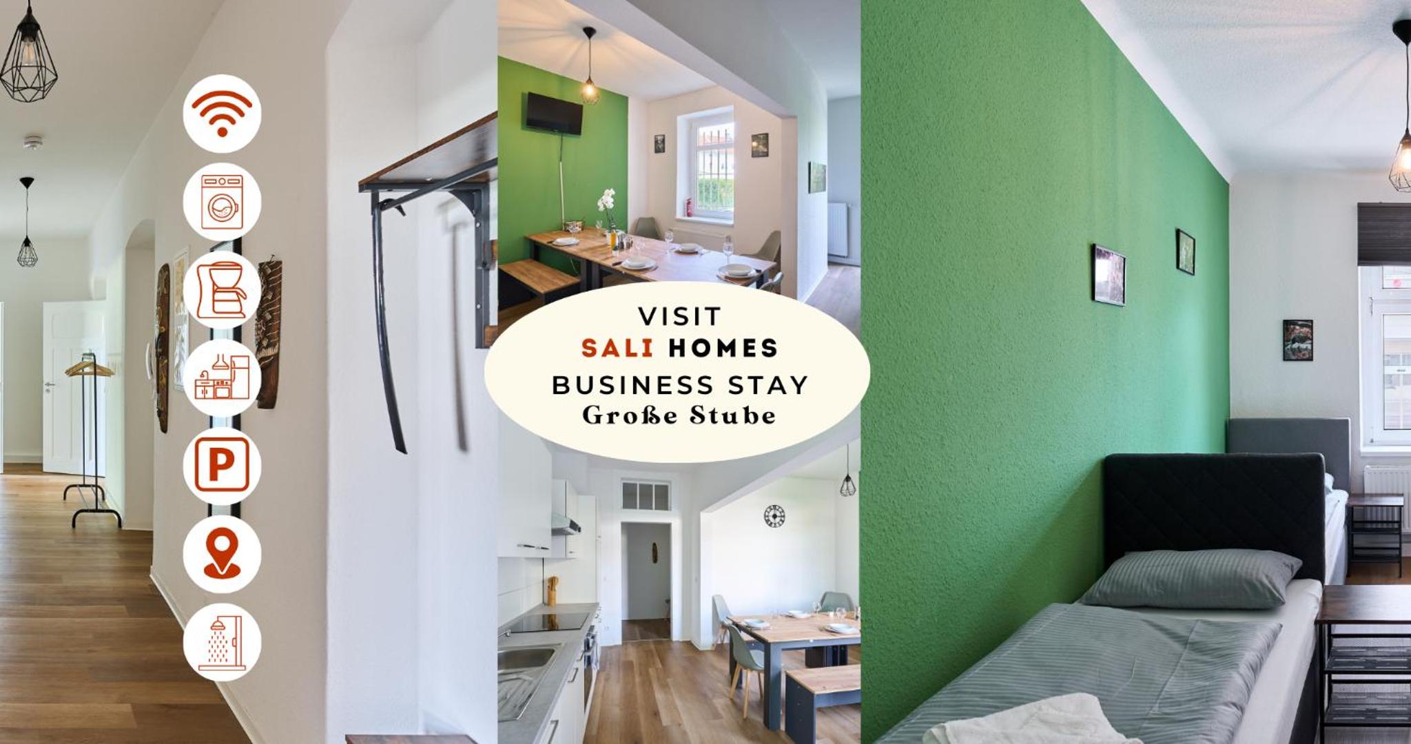Sali-Homes Boarding Haus Monteur-Wohnungen Balkon Vollküche Autobahnähe