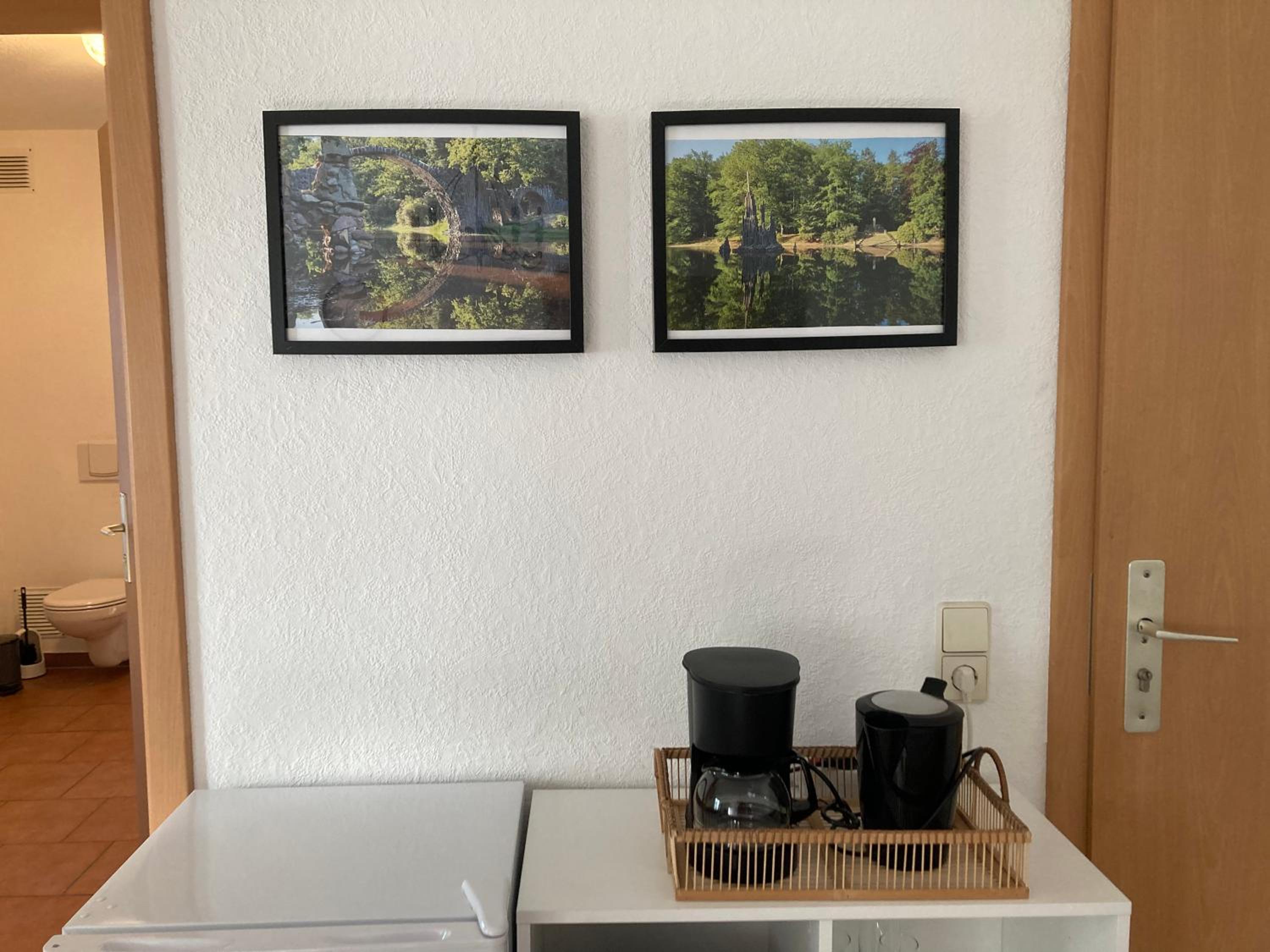 Alter Gutshof Kromlau Direkt am Schloss und Rhododendronpark, Terasse und Parkplatz