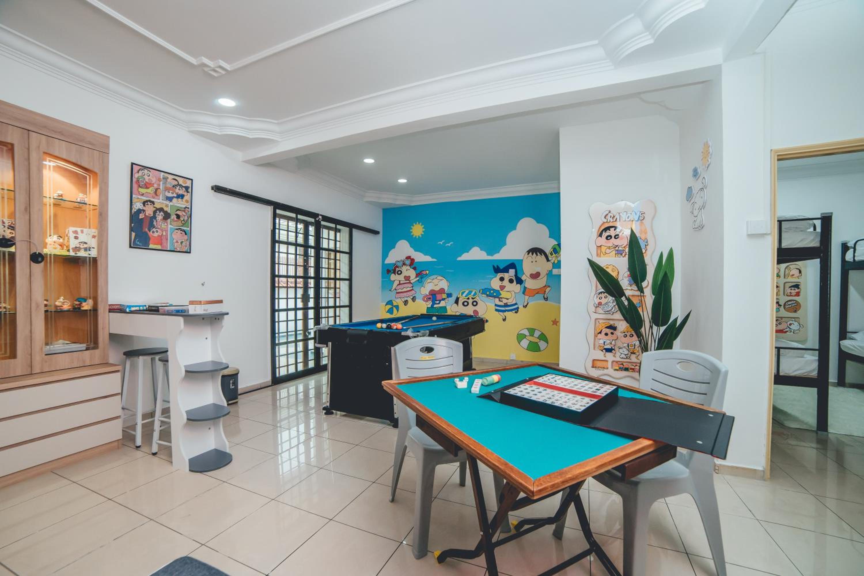 ShinChan Chill 14pax Landed Homestay Pooltable KTV BBQ Bukit Indah