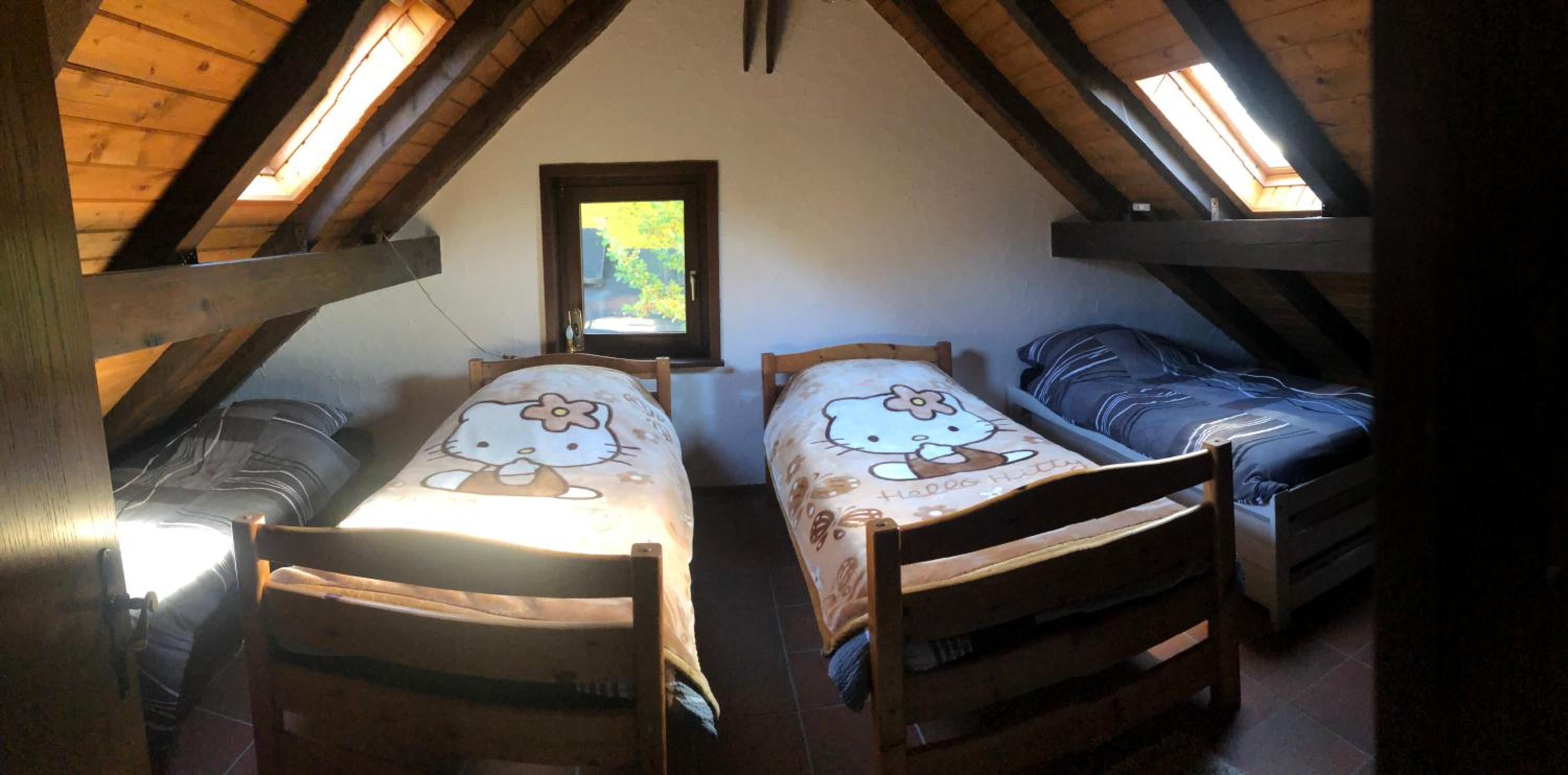 Rustikale Wanderhütte am Angelteich