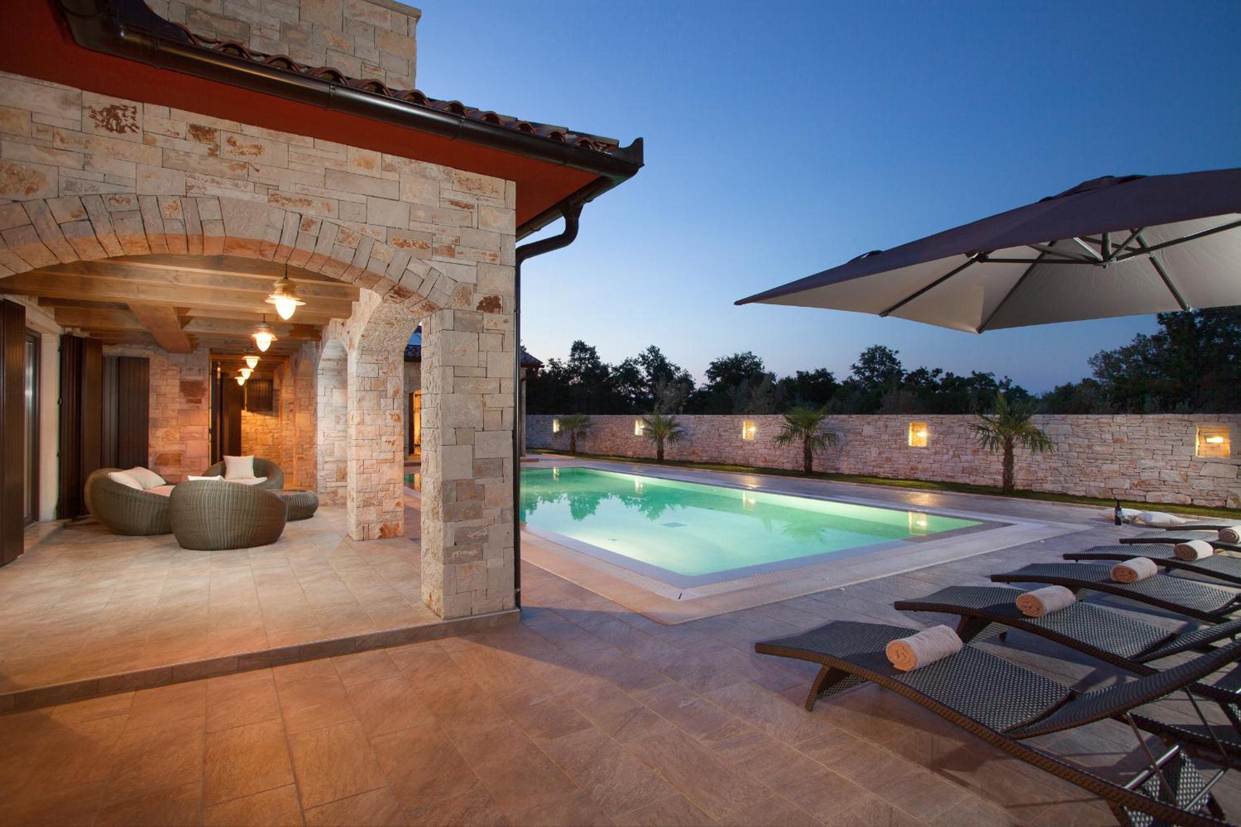 Residence Monaco for 10 people in Central Istria with 65 m2 private pool, large garden & spa