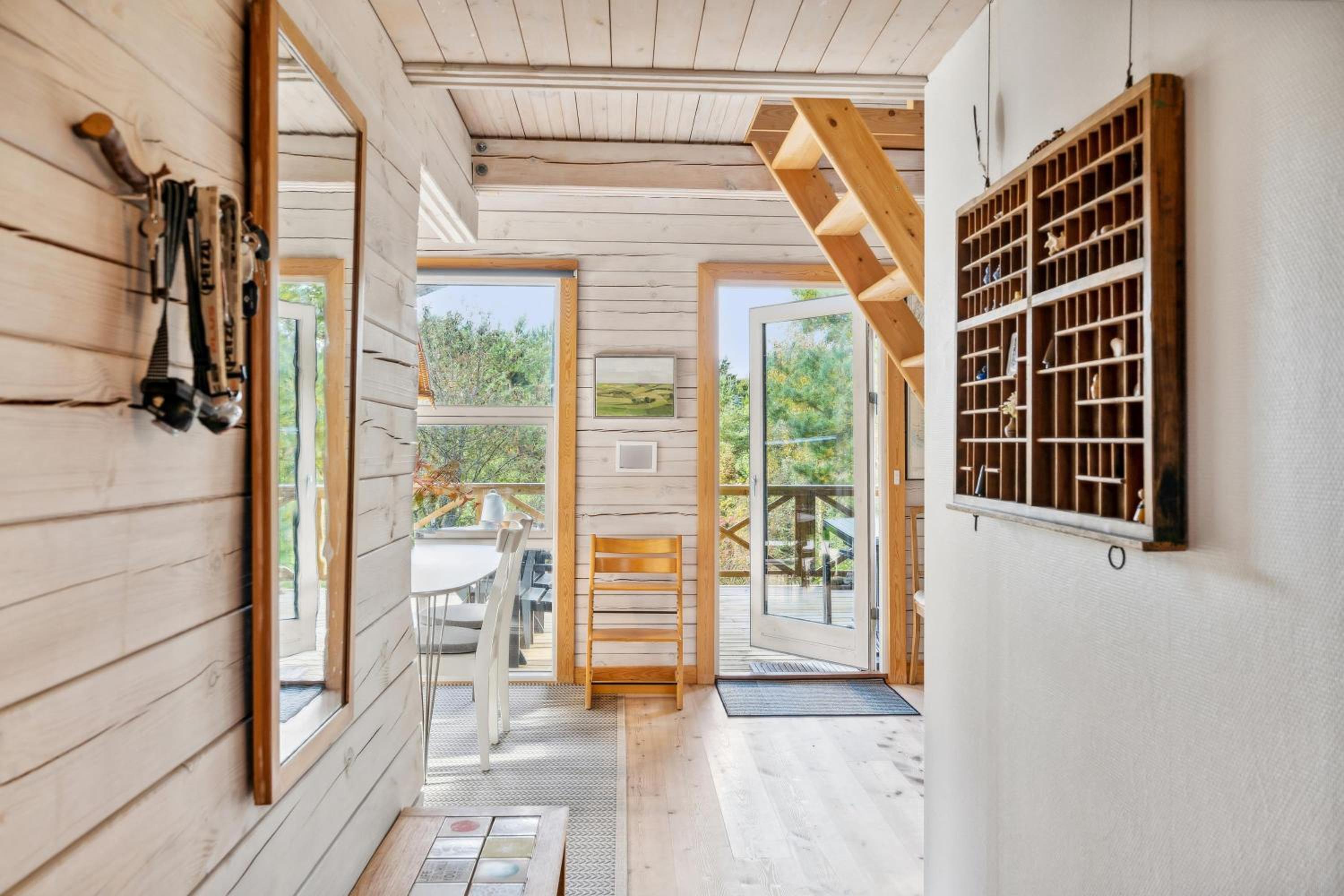 Cosy Holiday Home On A Large Hilly Natural Plot With Covered Terrace And Loft Rooms Close To Helgenæs Unique Landscape, Viewpoints And The