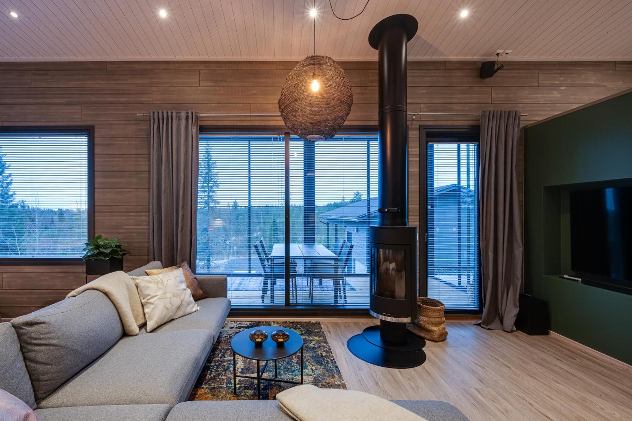 Villa Pulla a modern holiday home in Ruka