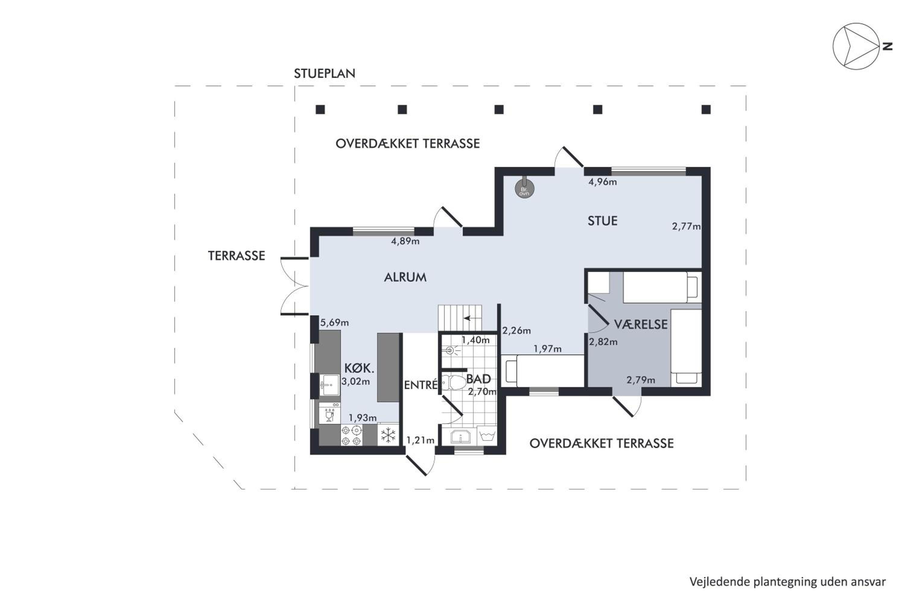 Cosy Holiday Home On A Large Hilly Natural Plot With Covered Terrace And Loft Rooms Close To Helgenæs Unique Landscape, Viewpoints And The