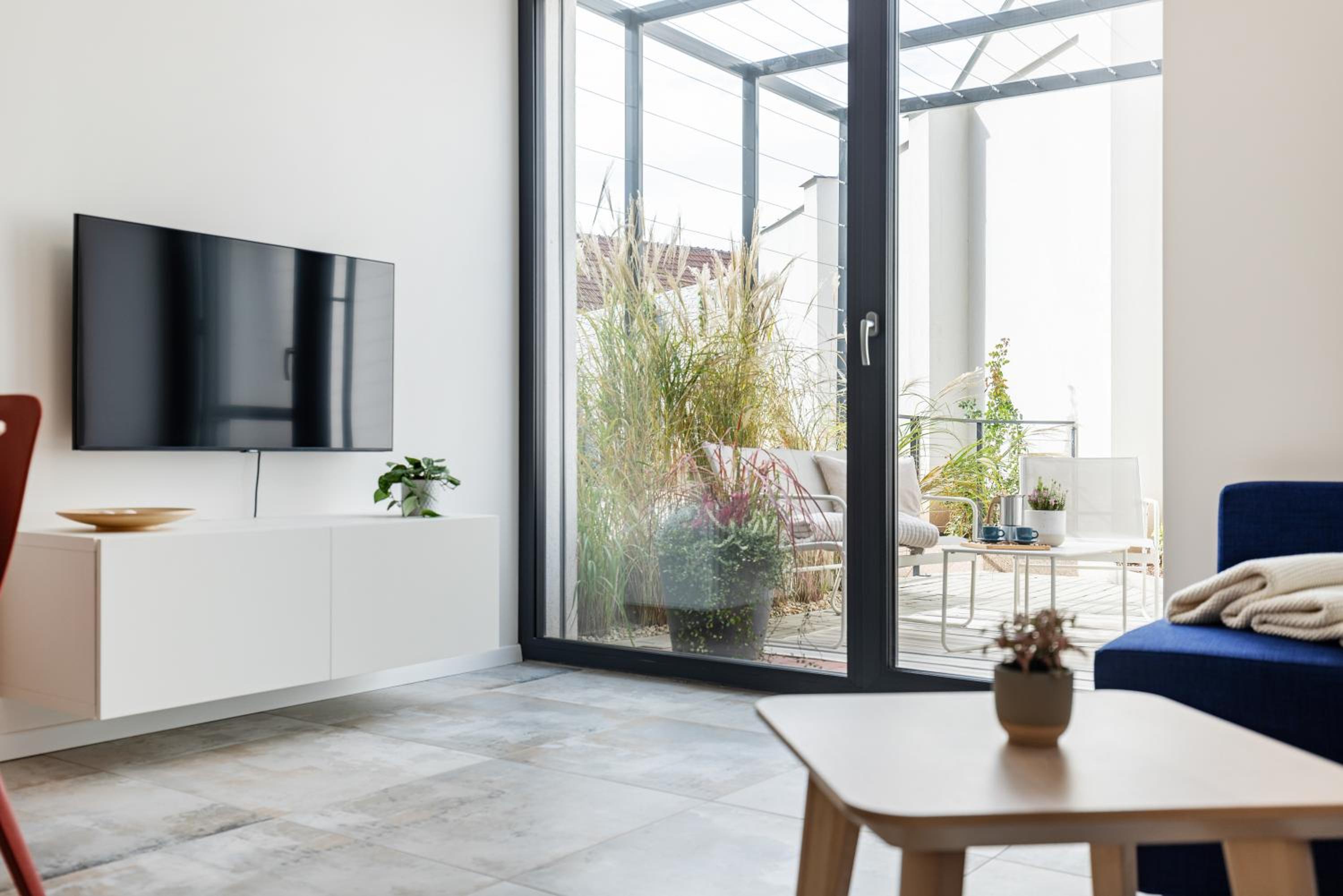 Fully equipped Apartments with Terraces, Free garage parking, Netflix & AC - by Apartmány Šlapanice cz
