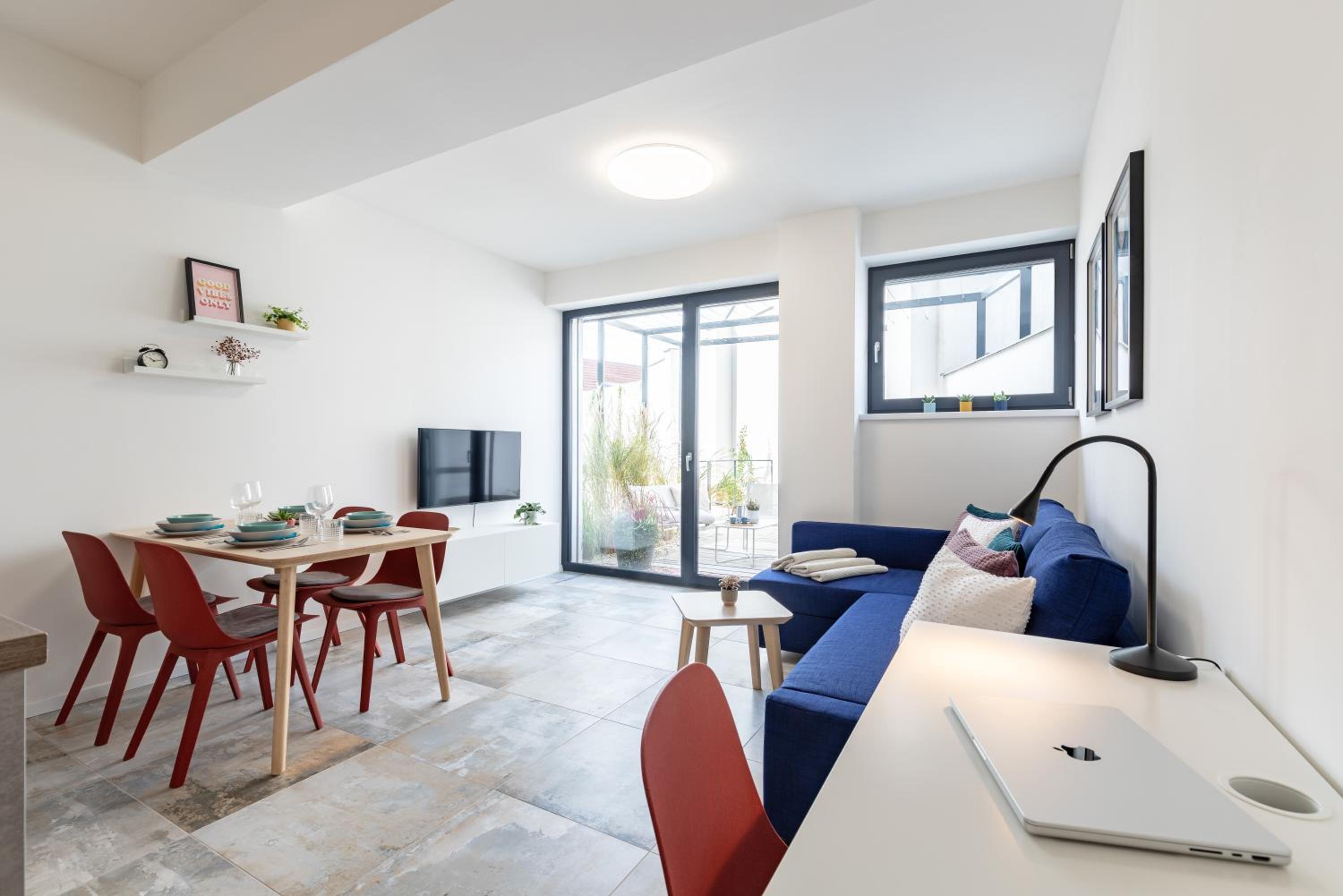 Fully equipped Apartments with Terraces, Free garage parking, Netflix & AC - by Apartmány Šlapanice cz
