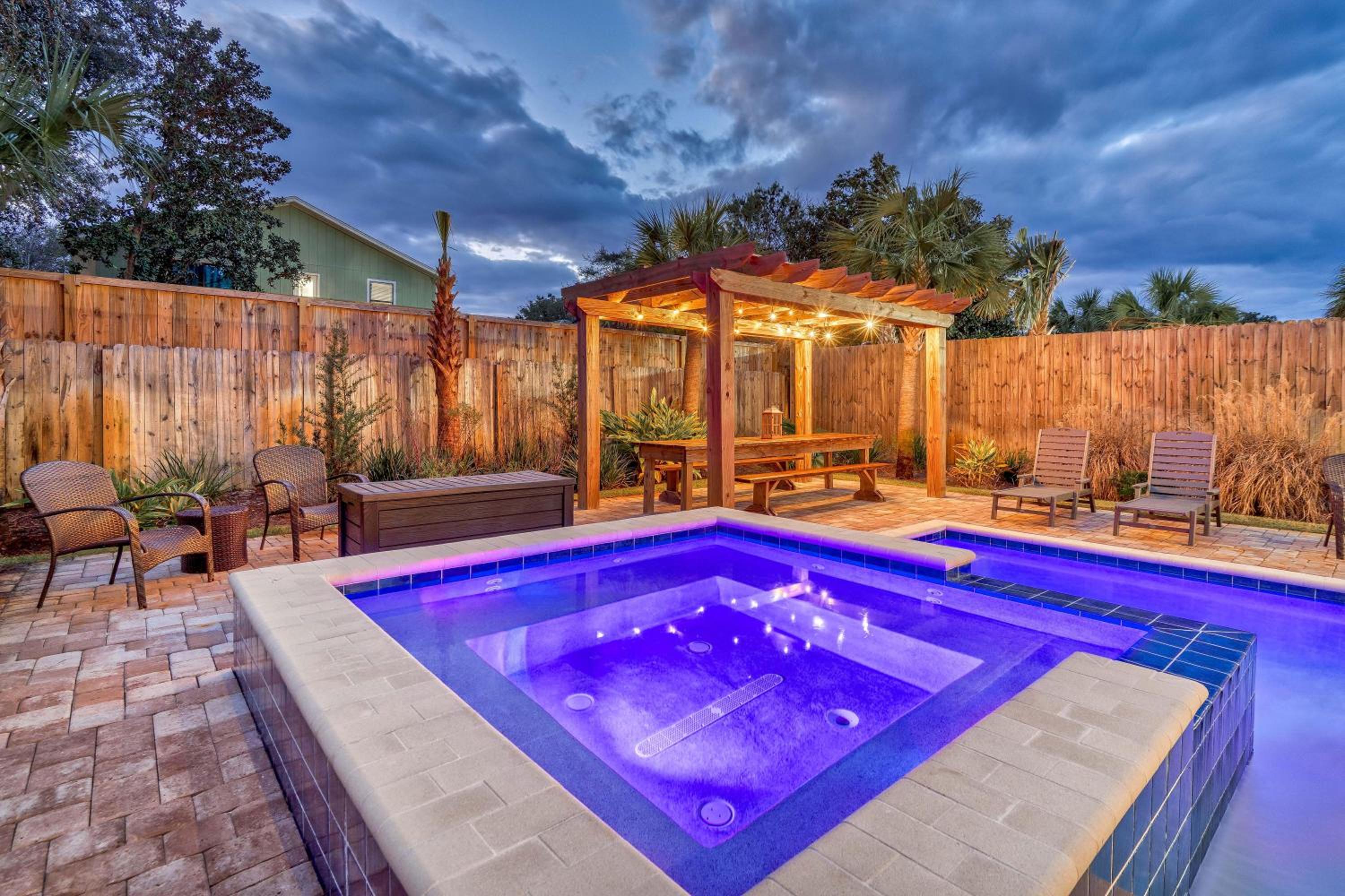 Beachin'-Crystal Beach-Private Pool+Spa
