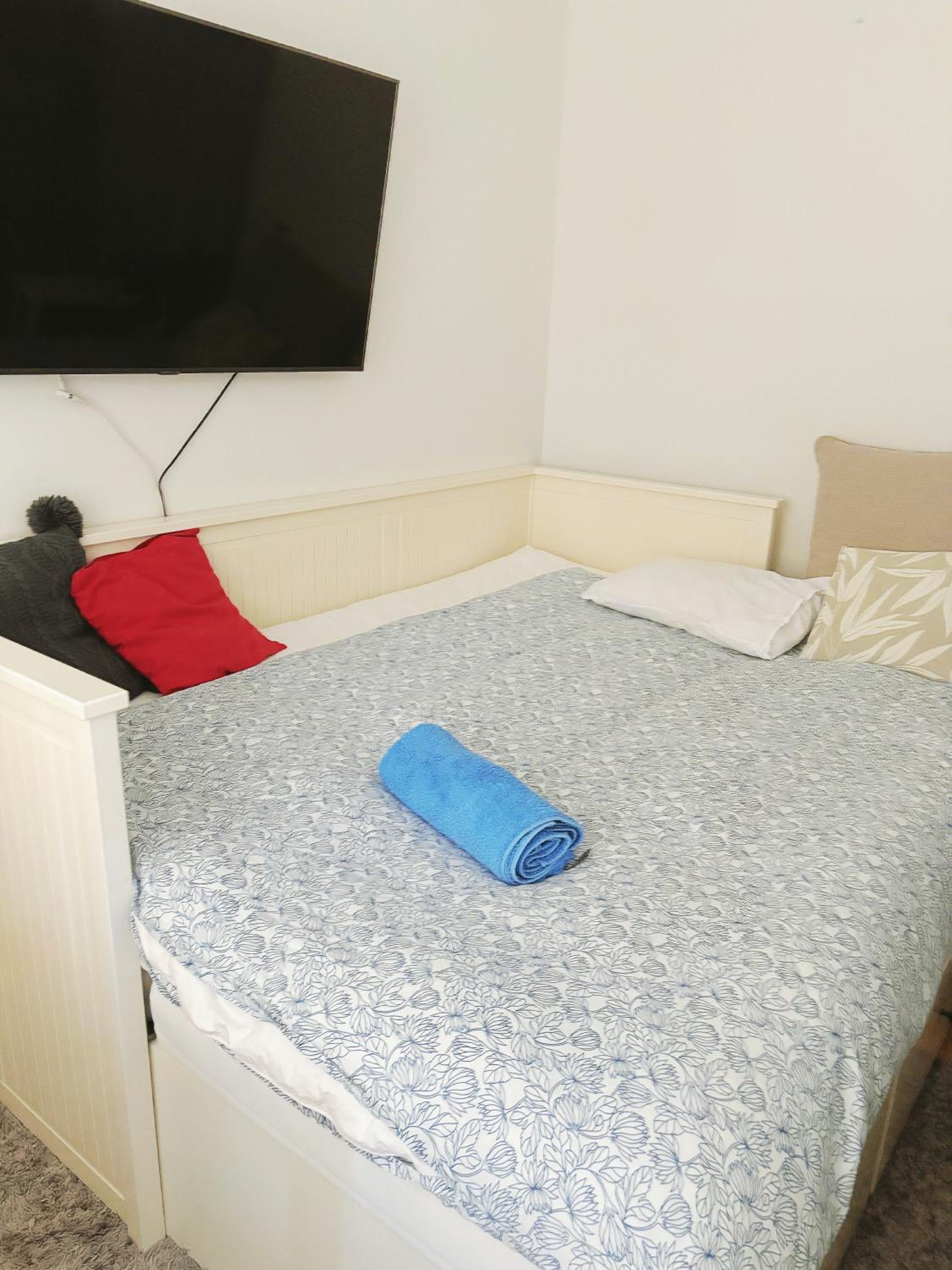A sofabed for overnight sleep near metro, free street parking