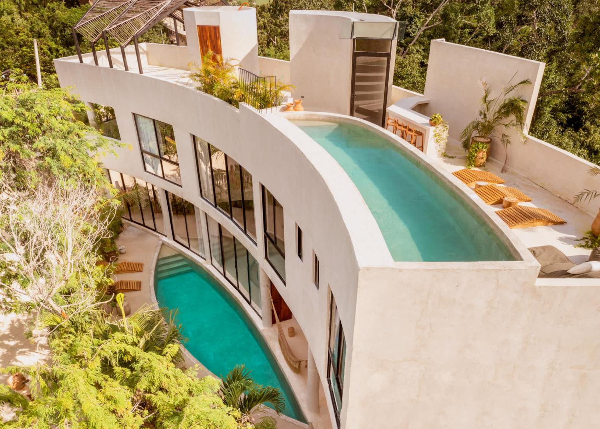 Majestic Jungle Villa with 2 Pools & Rooftop BBQ view 2