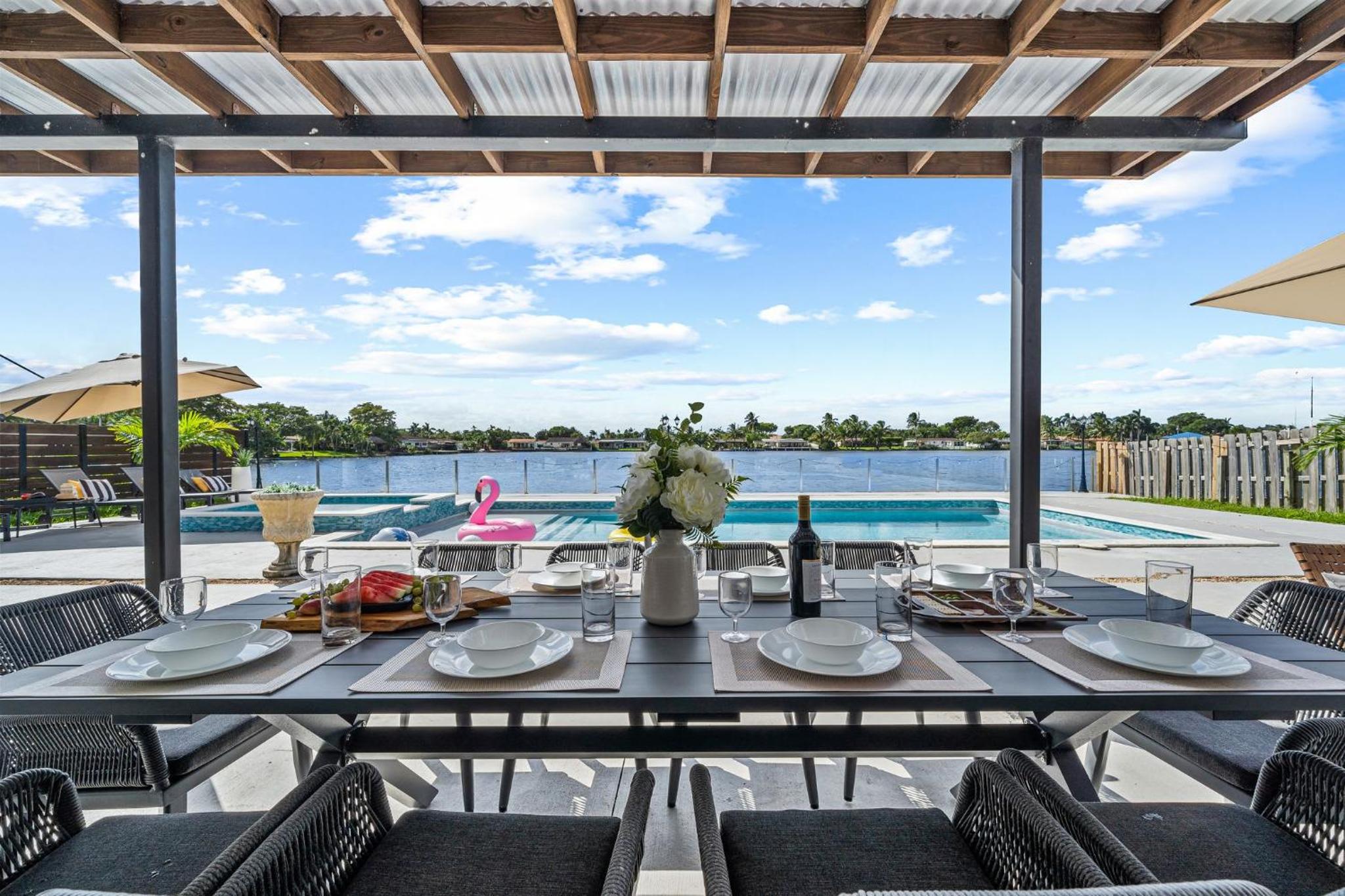 Miami Lakefront Paradise Heated Pool 5 Beds