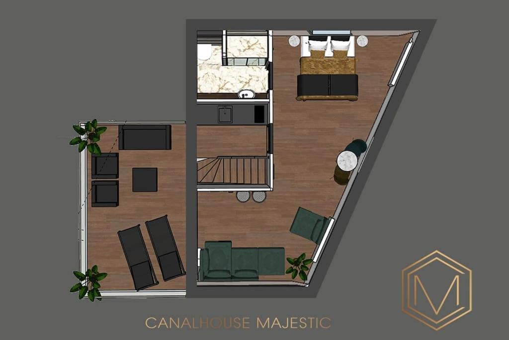 Cosy Penthouse with Rooftop Canalhouse-Majestic view 3
