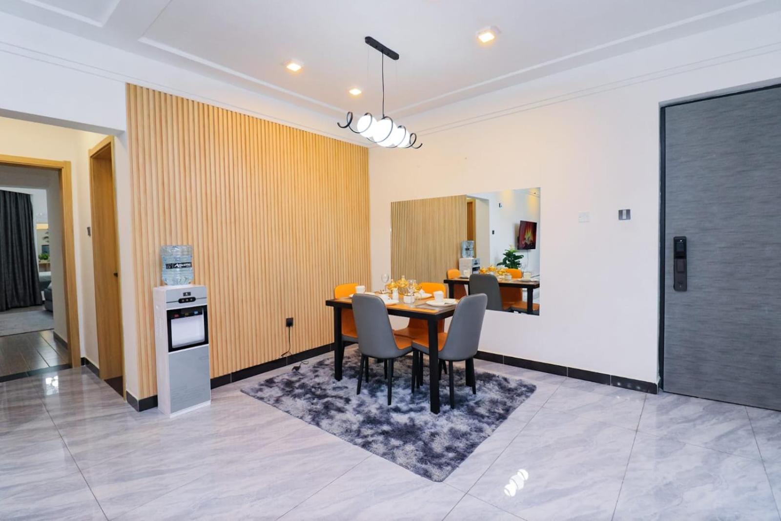 beautifully furnished two bedroom apartment with heated swimming pool fully equipped gym ample parking space and children playing ground and relaxing rooft view 3