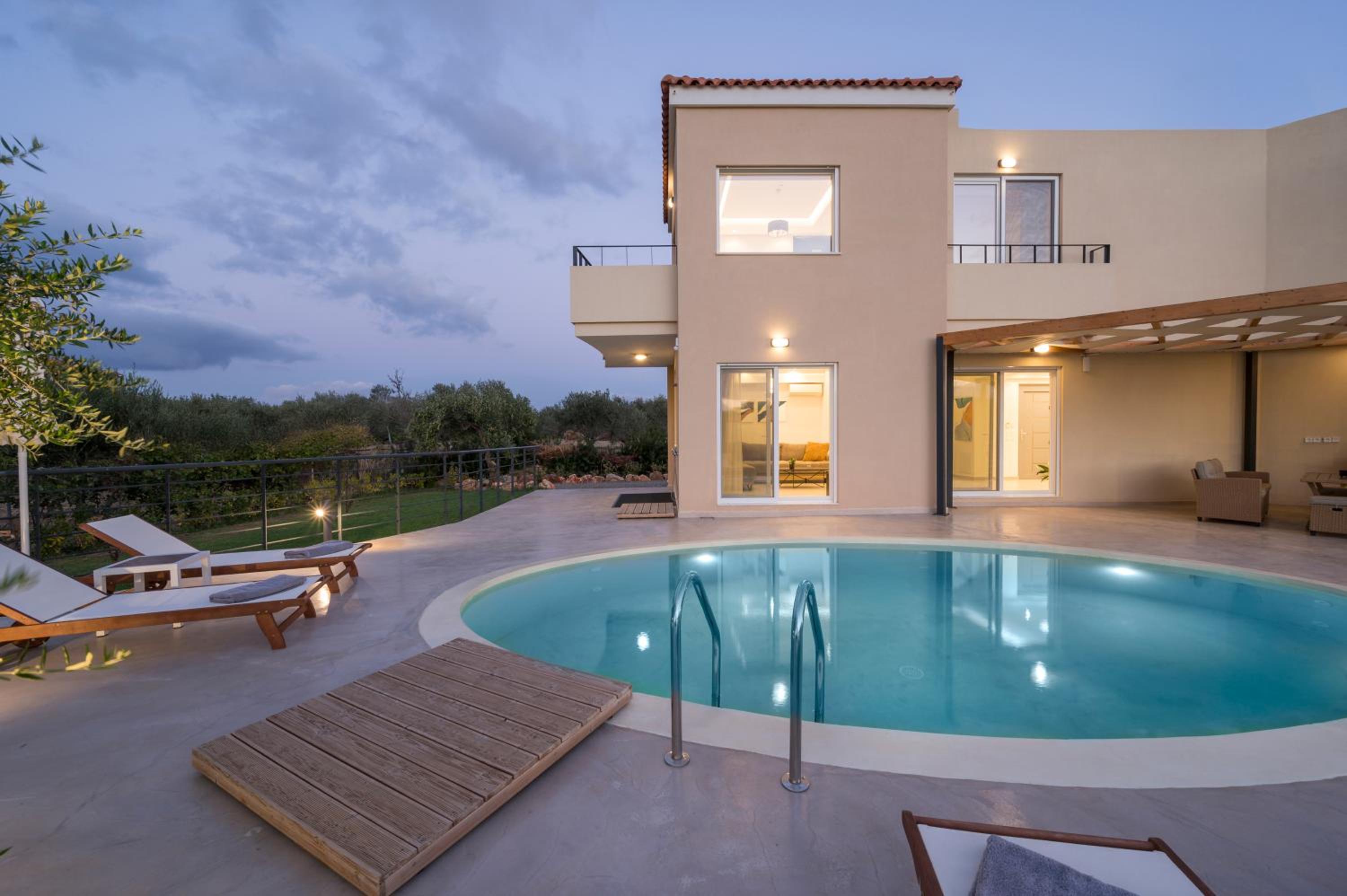 AéNaos Luxury Villa with Pool in Galatas view 2