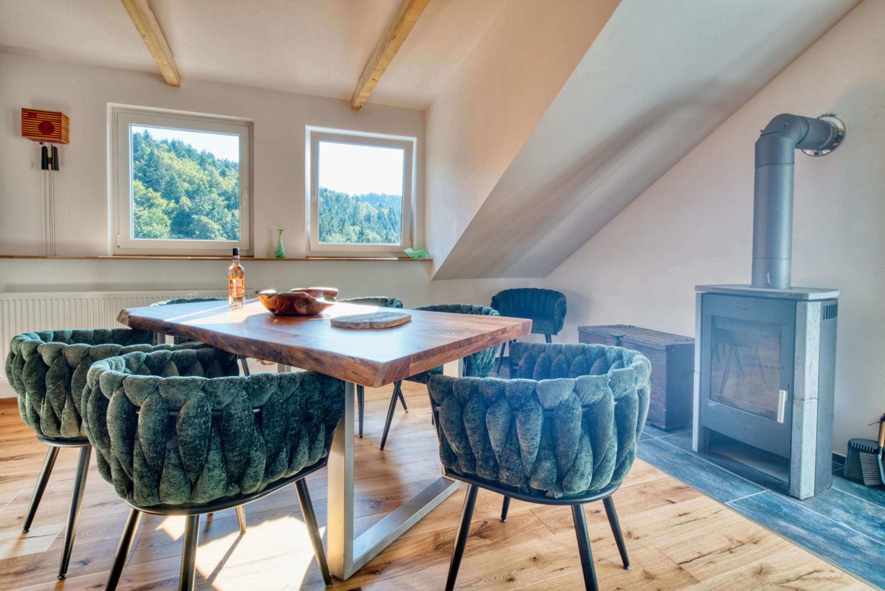 Penthouse mit Aussicht über den Wald