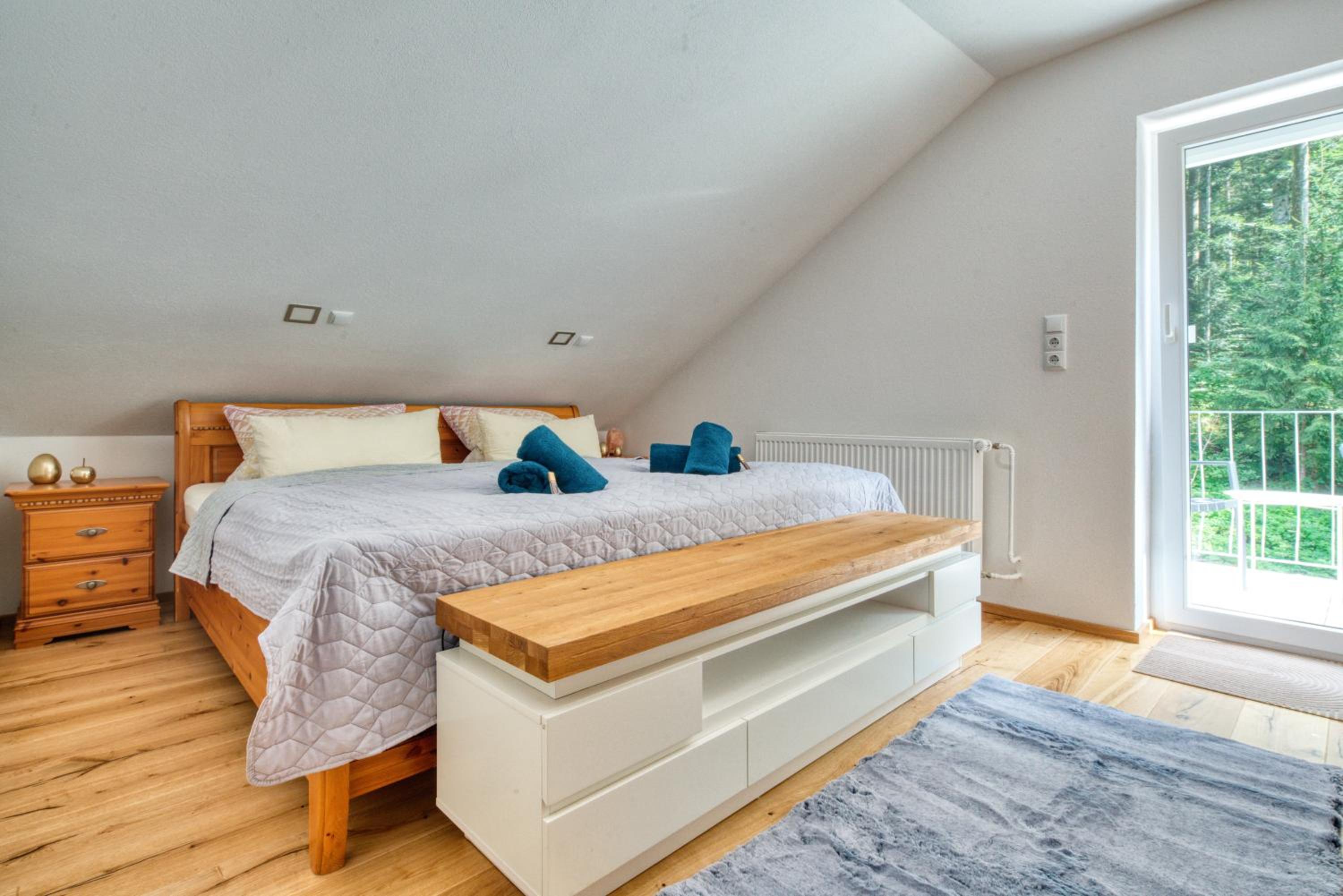 Penthouse mit Aussicht über den Wald