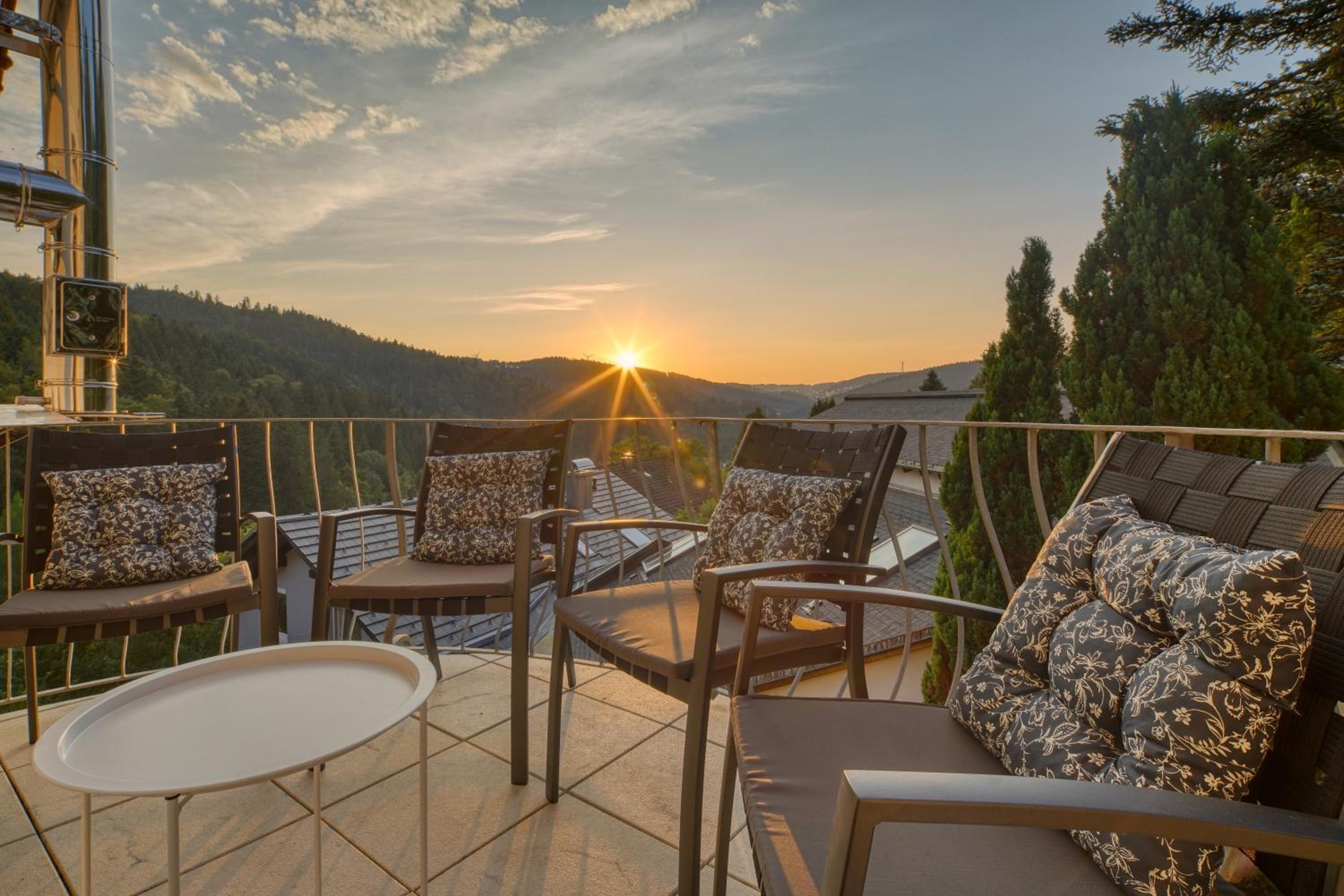 Penthouse mit Aussicht über den Wald