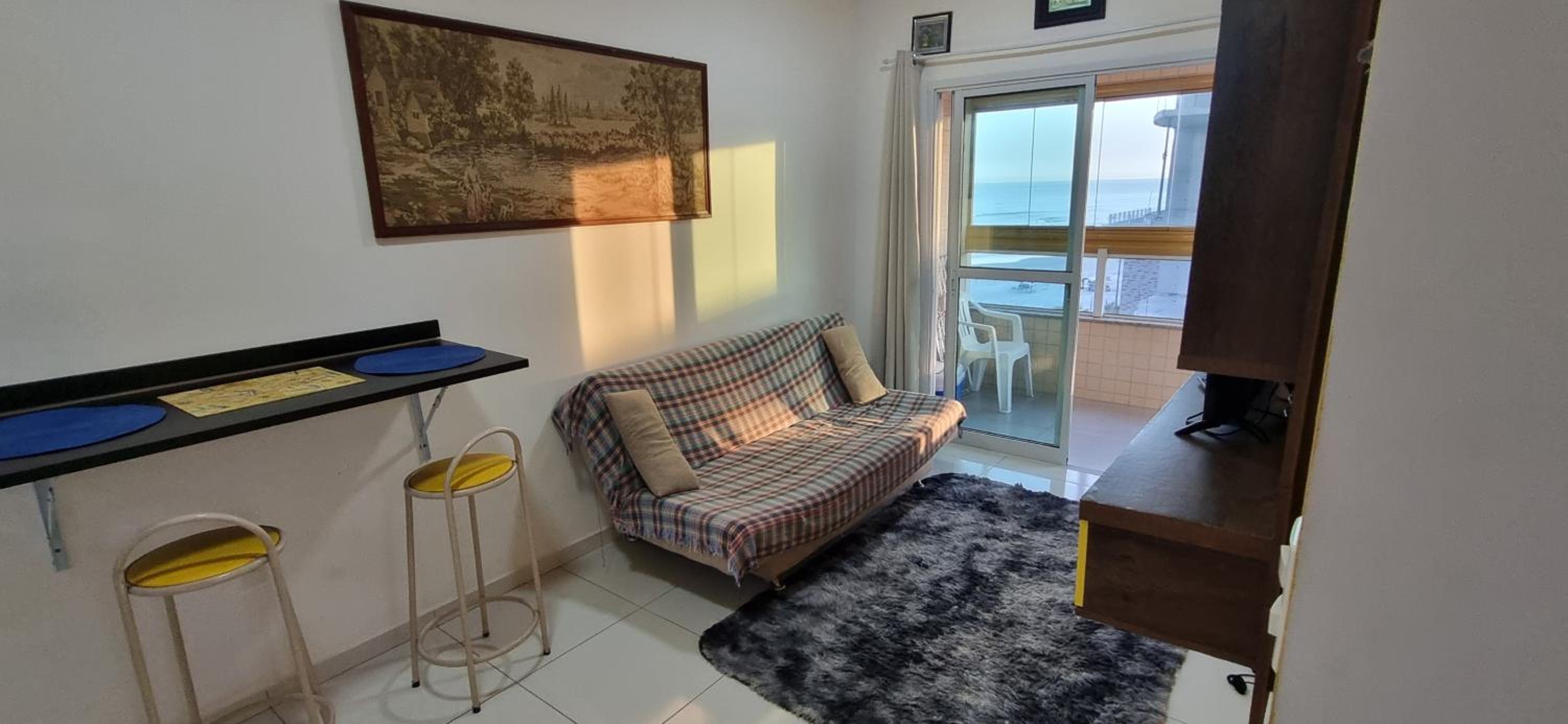 Lindo e novo apto à beira-mar em Caiçara - Praia Grande