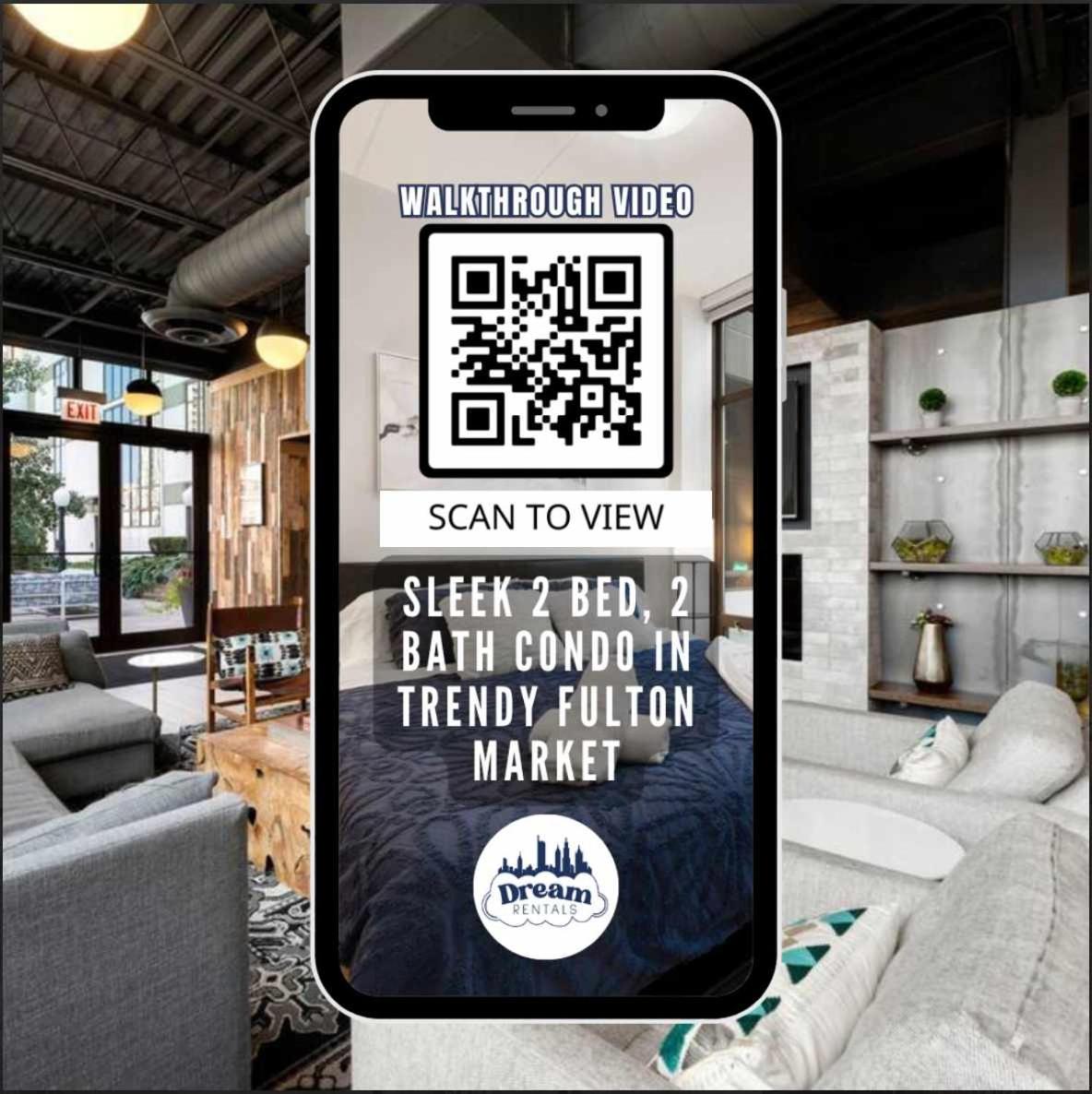 Sleek 2 Bed 2 Bath Condo in Trendy Fulton Market view 5