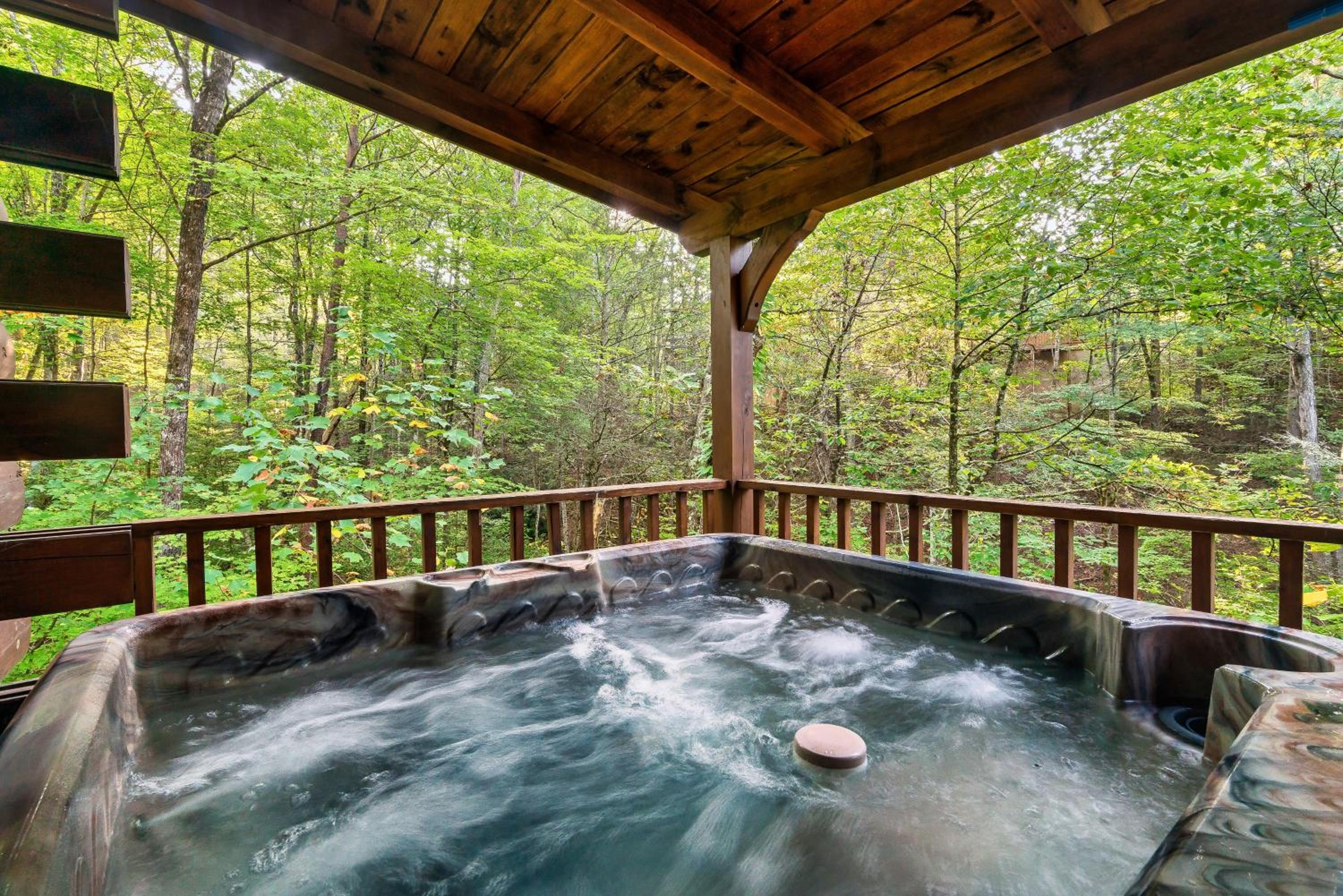 Peaceful Forest Cabin - Hot Tub, Relax & Explore view 2