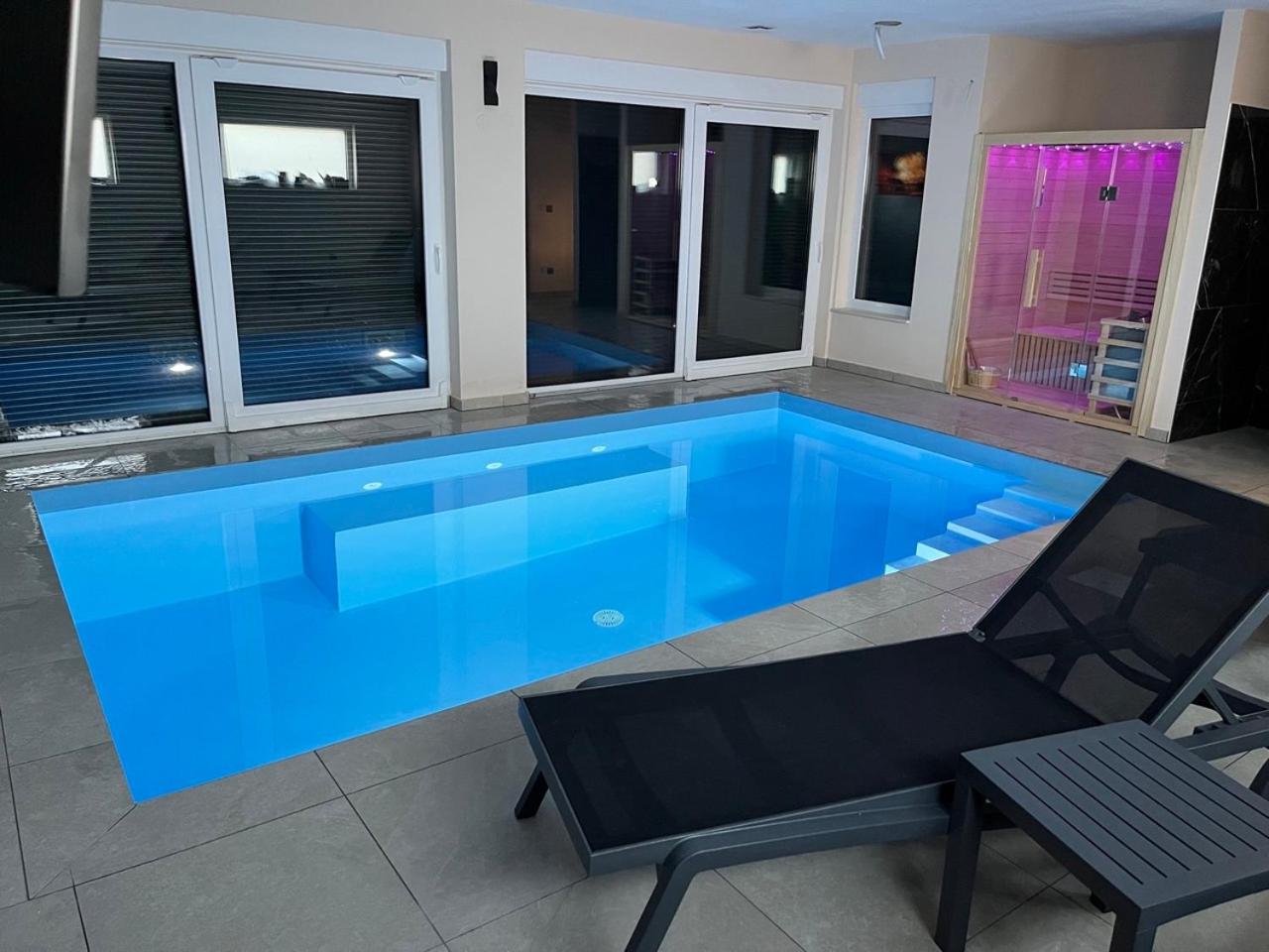 Villa Granea with indoor heated pool and sauna view 4