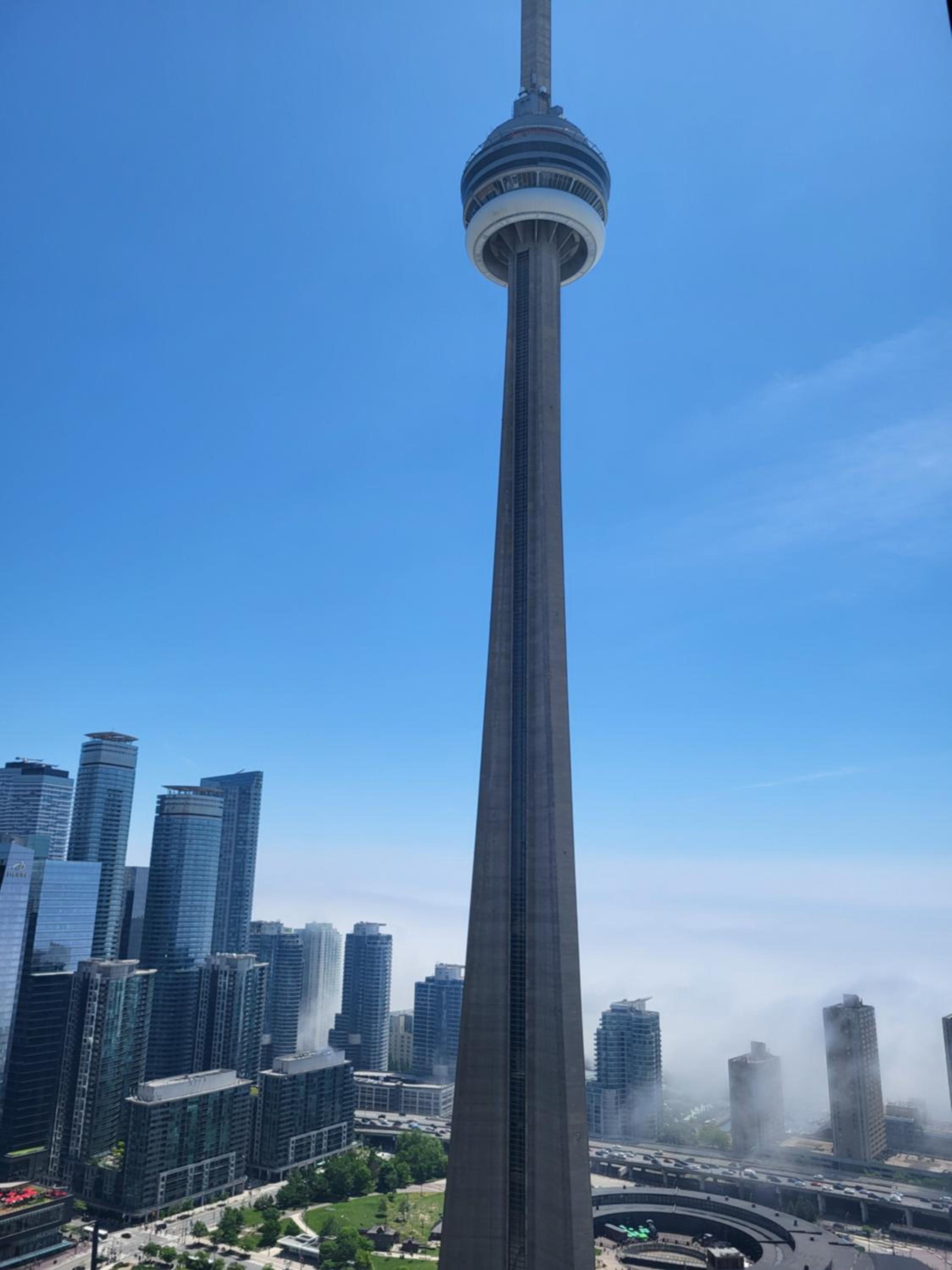 View CN Tower and Lake from the Sky!