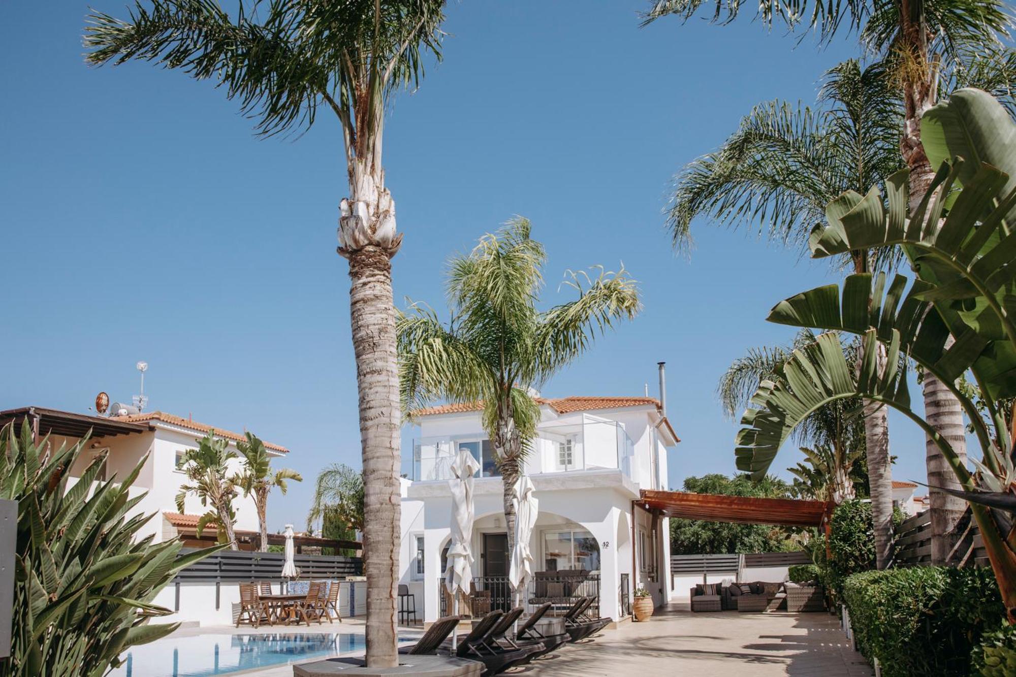 Sunset Villa private complex heated pool view 4