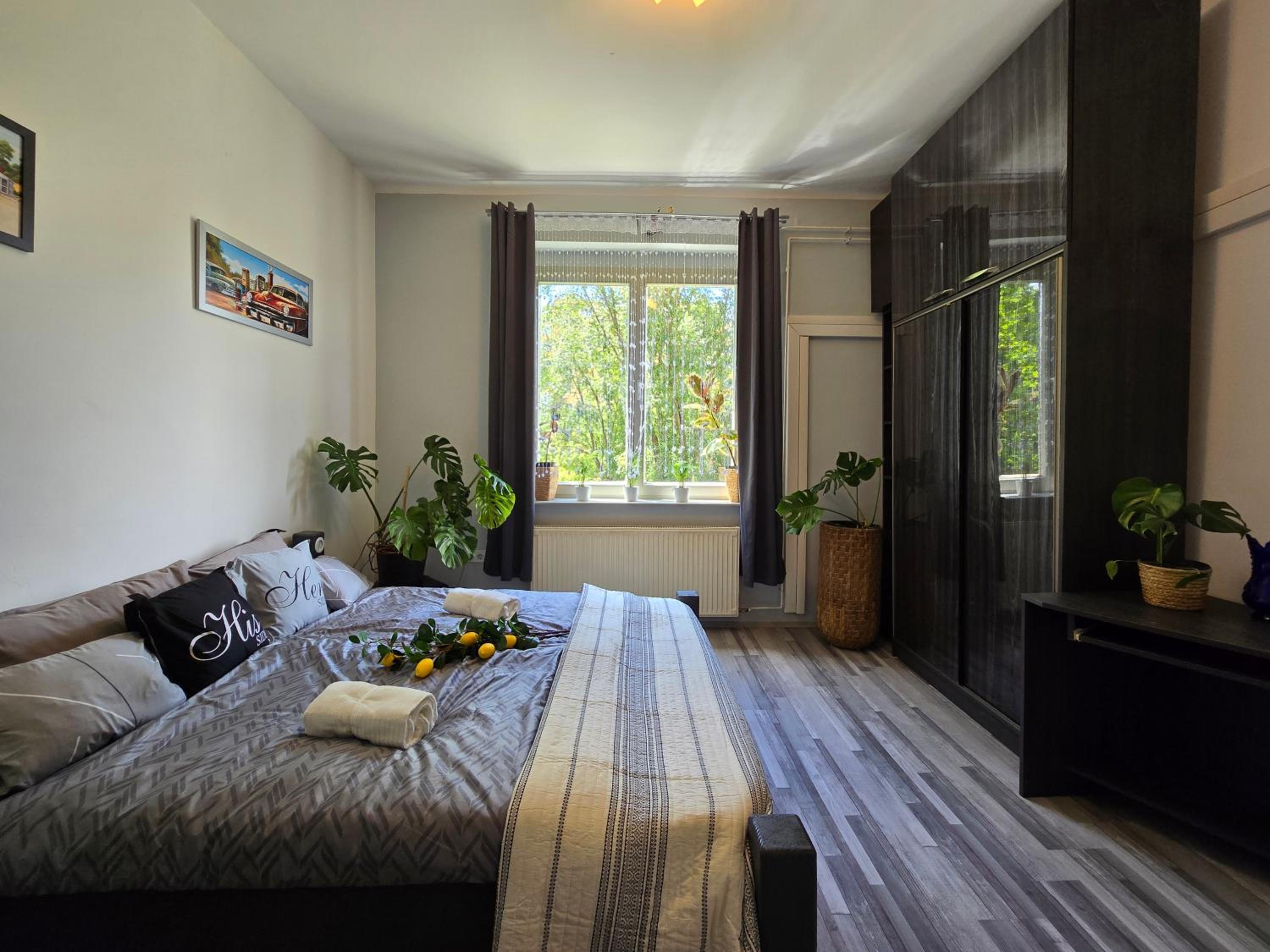 Serenity Family Apartment 2BR, AC and Balcony in Buda