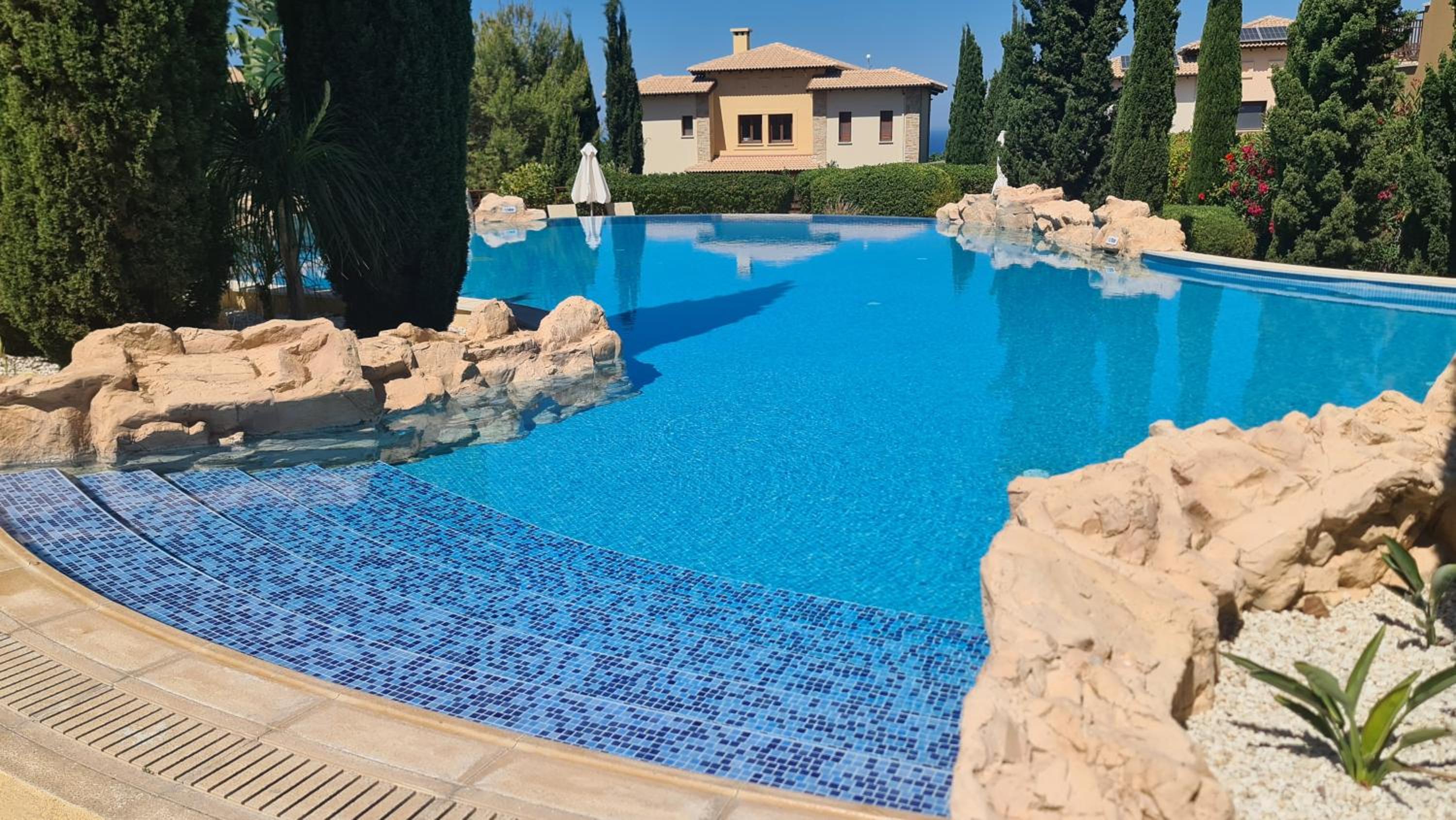 Luxury Elite Villa AJ06 complete with a private, climate controlled pool and a relaxing outdoor Jacuzzi, Aphrodite Hills Resort