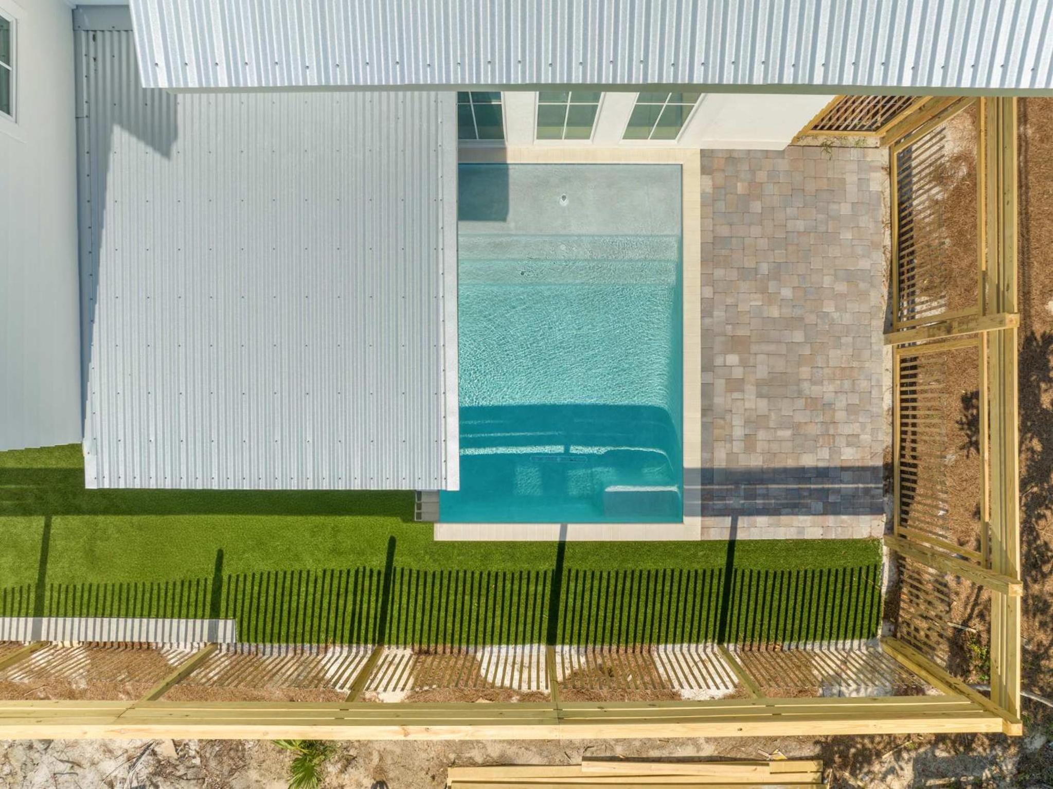 Luxury New Build Casa Blanca 4BR Family Home Private Heatable Pool Steps to Beach view 3